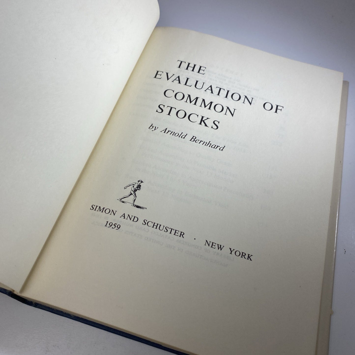 Vintage 50s Investing Finance Evaluation of Common Stocks by Arnold Bernhard