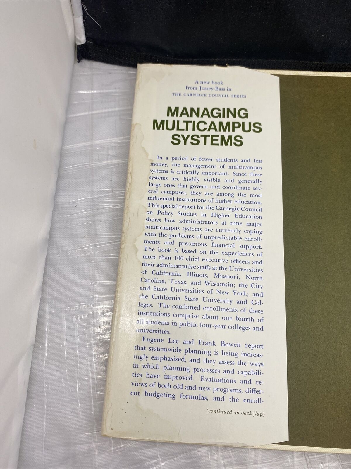 Managing Multicampus Systems : Effective Administration Business Management