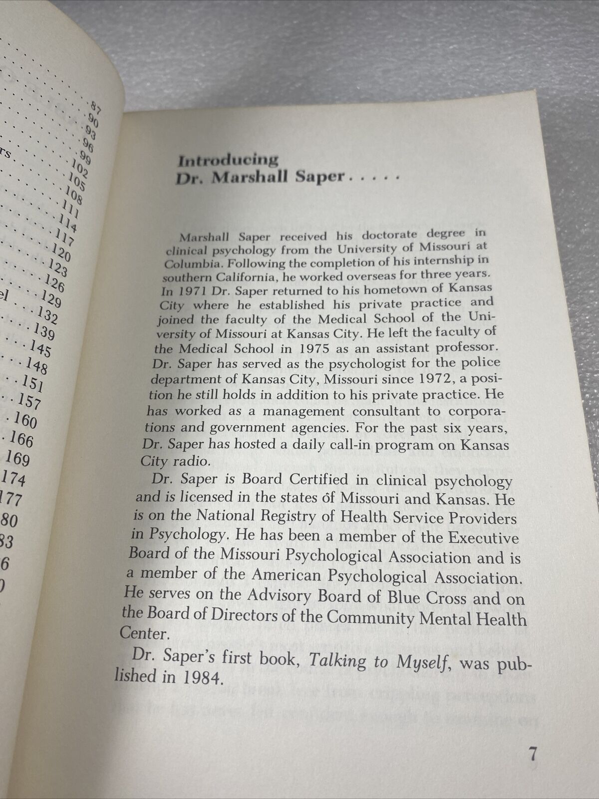 *Signed* WITHOUT A NET By Marshall Saper Missouri Psychologist Psychology Rare