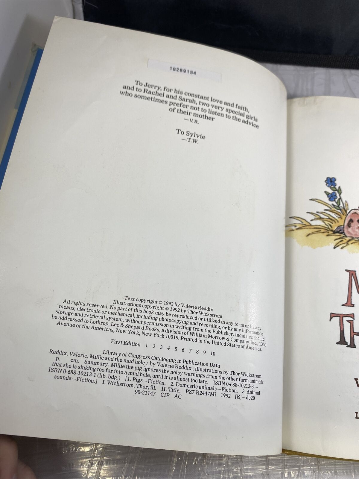 Millie and the Mud Hole First Edition Print Vintage Kids Illustrated Book Ex Lib