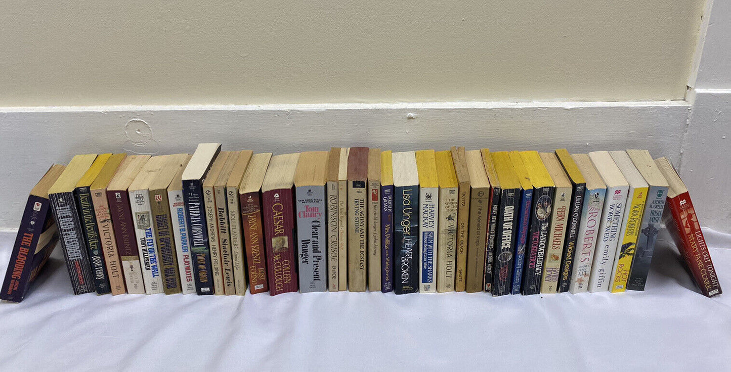 36 Count Paperback Book lot bundle Assortment-fiction-Irish Mist, Hot Rocks
