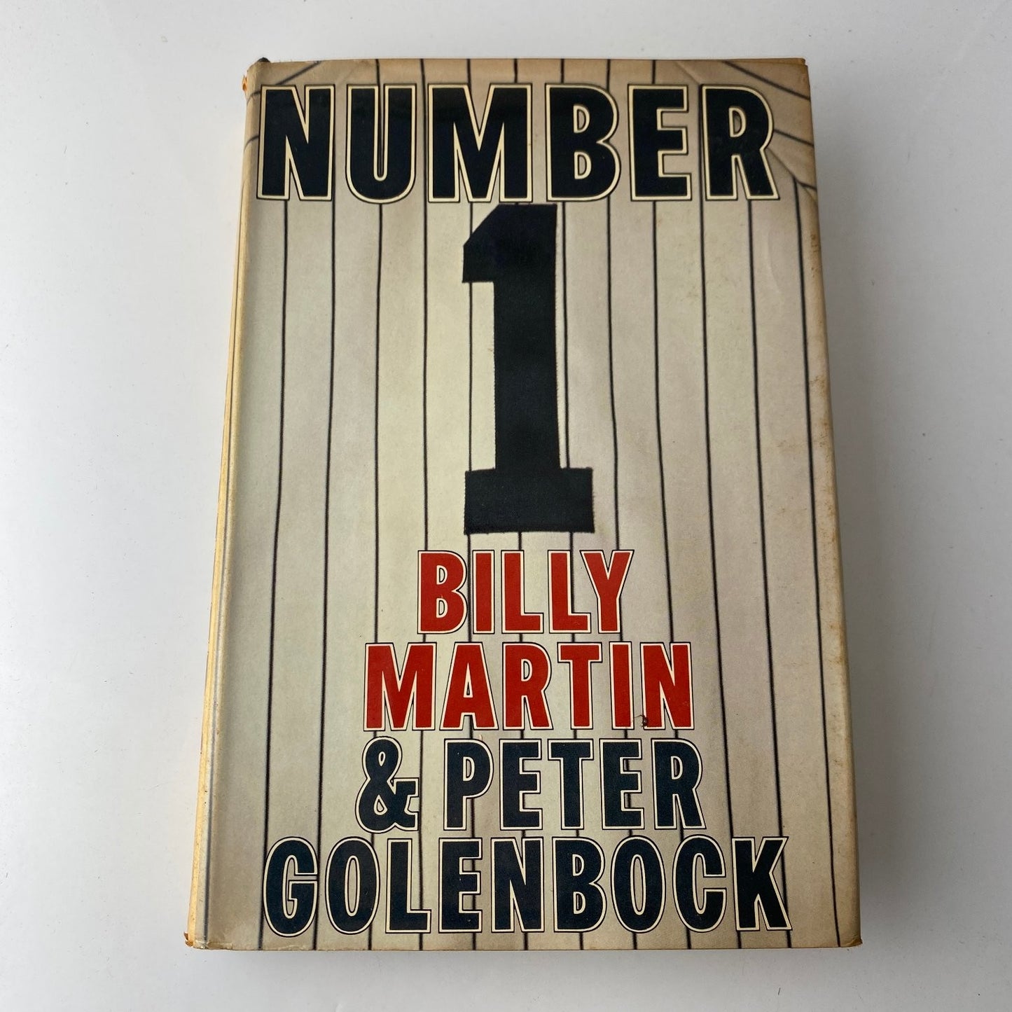 Number 1 Billy Martin Peter Golenbock 1980 2nd Printing Baseball Bio Delacorte