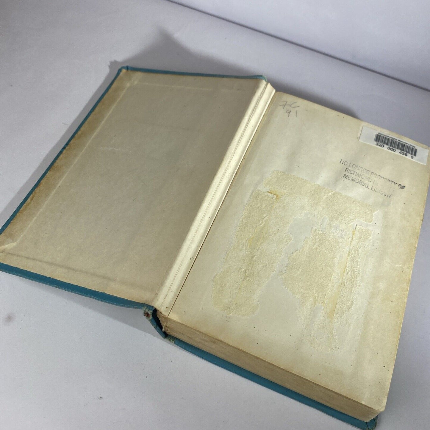 Last of the Mohicans by JF Cooper 1936 Rare Worn Blue Ex Library Rebound Vintage