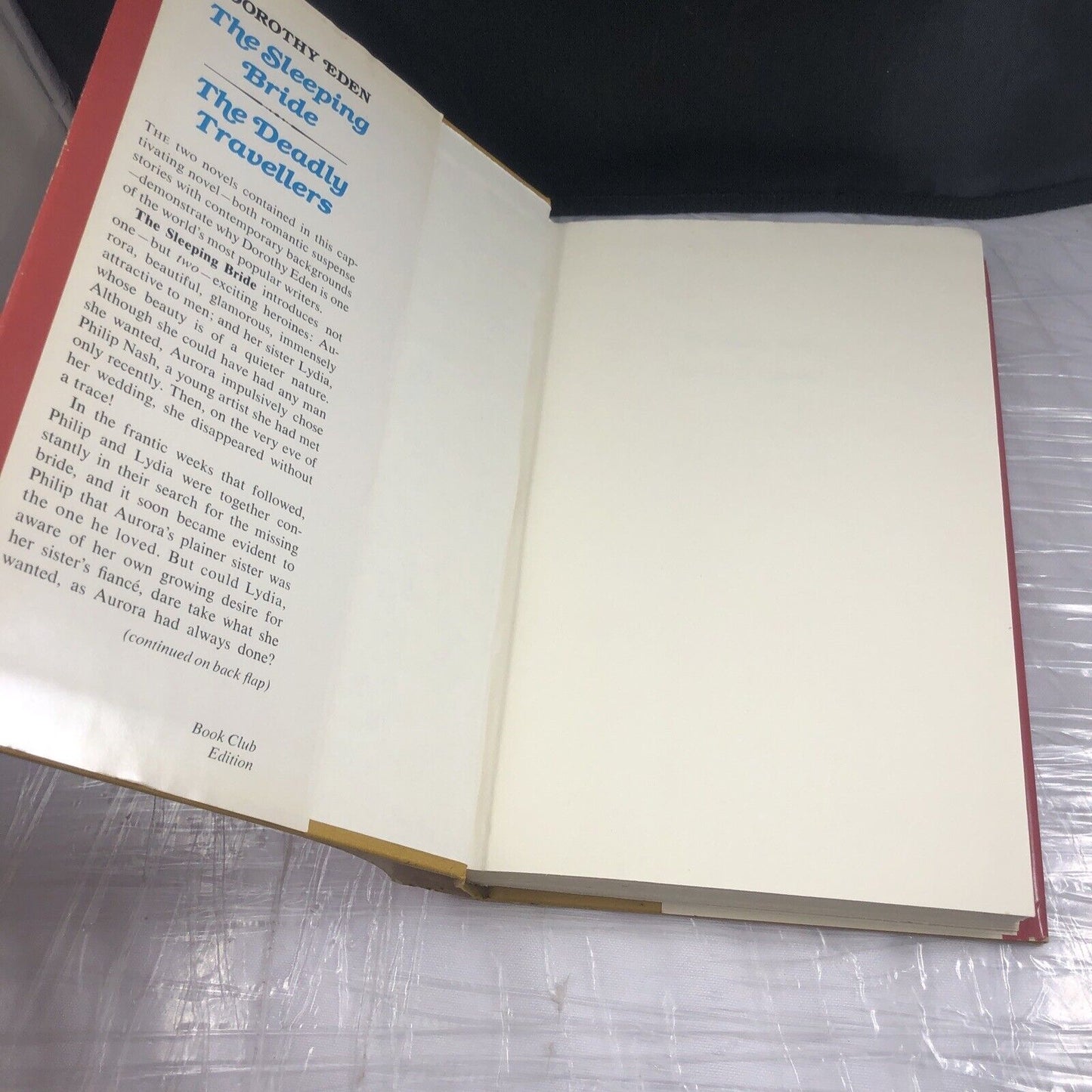 The Sleeping Bride The Deadly Travellers by Dorothy Eden 1959 Book Club Ed.
