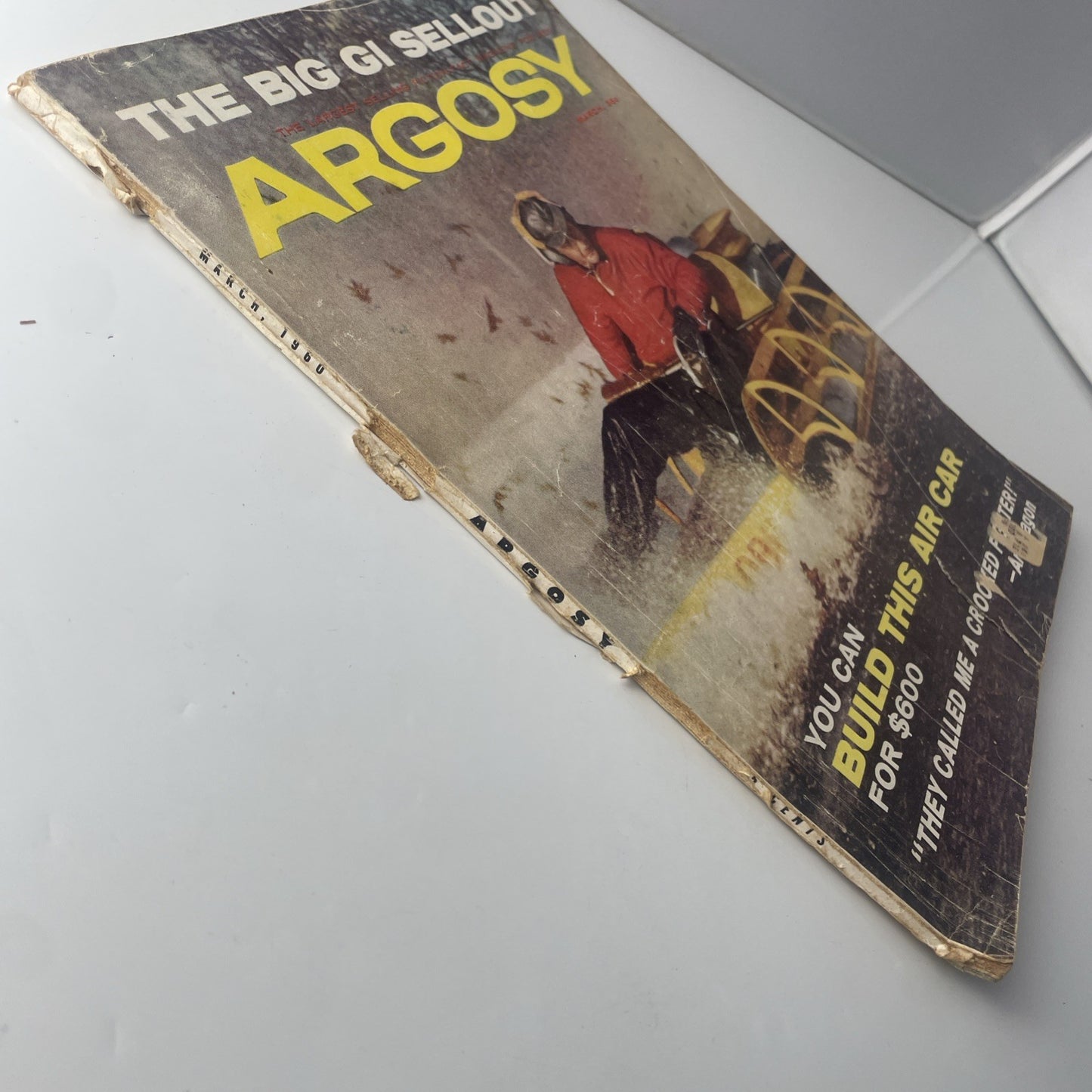 ARGOSY. MACH. 1960. THE LARGEST SELLING FICTION - FACT MAGAZINE FOR MEN.