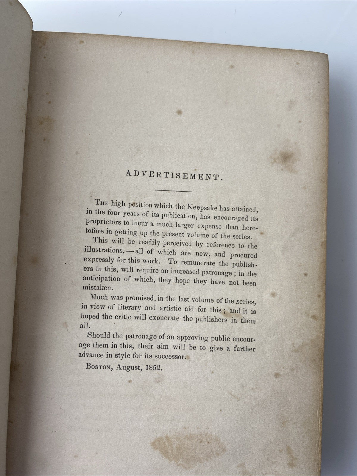 Antique Red Gilded Cover 1853 The Keepsake Of Friendship A Gift Book Hardcover