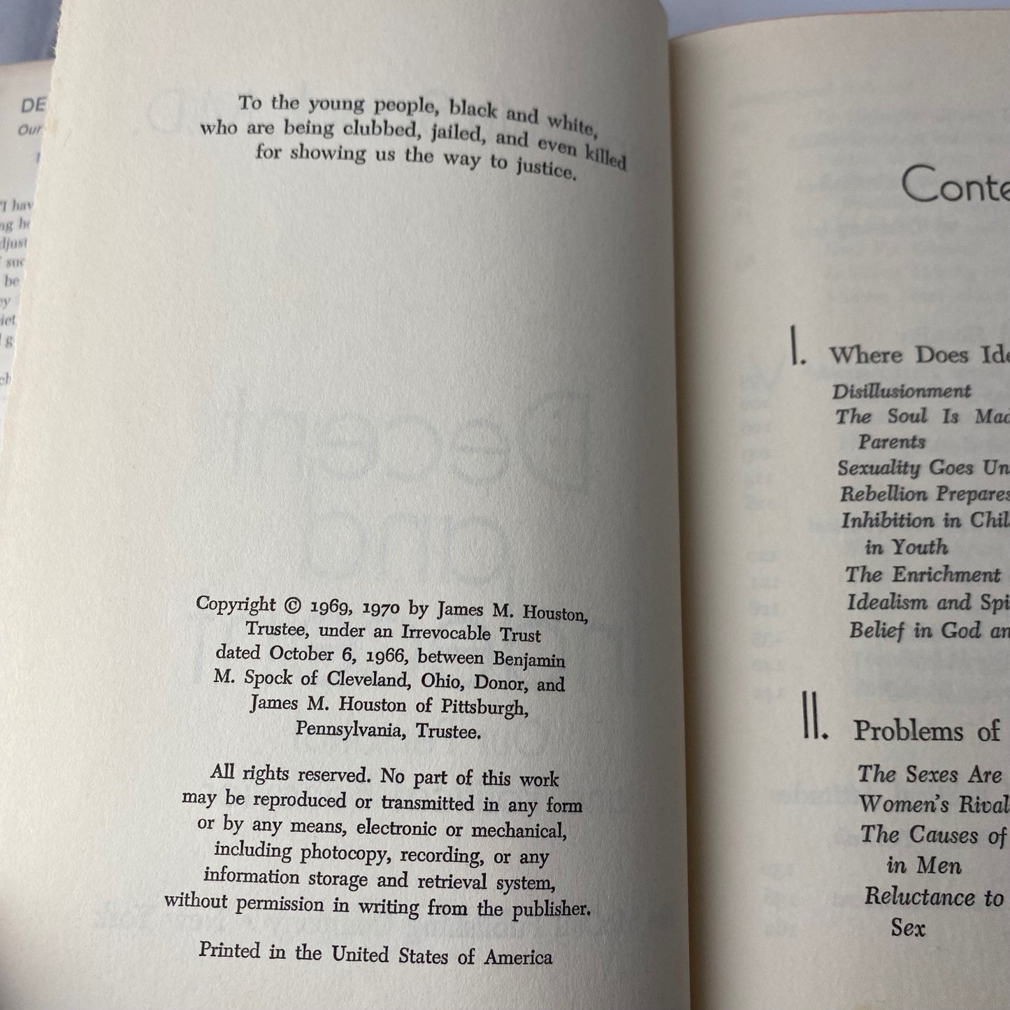 Decent and Indecent Benjamin Spock 1970 First Edition McCall Publishing