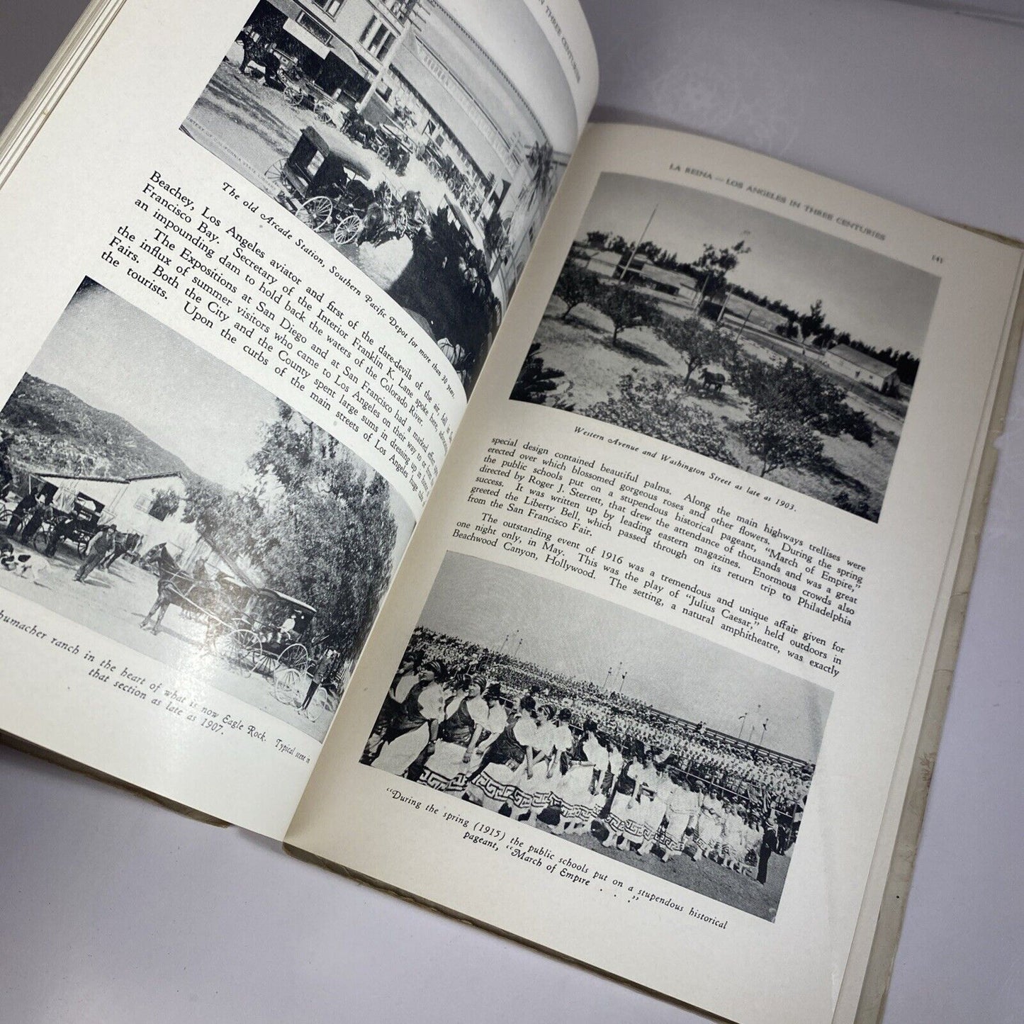 La Reina Los Angeles California Historical Photos History Book, 1932 Paperback