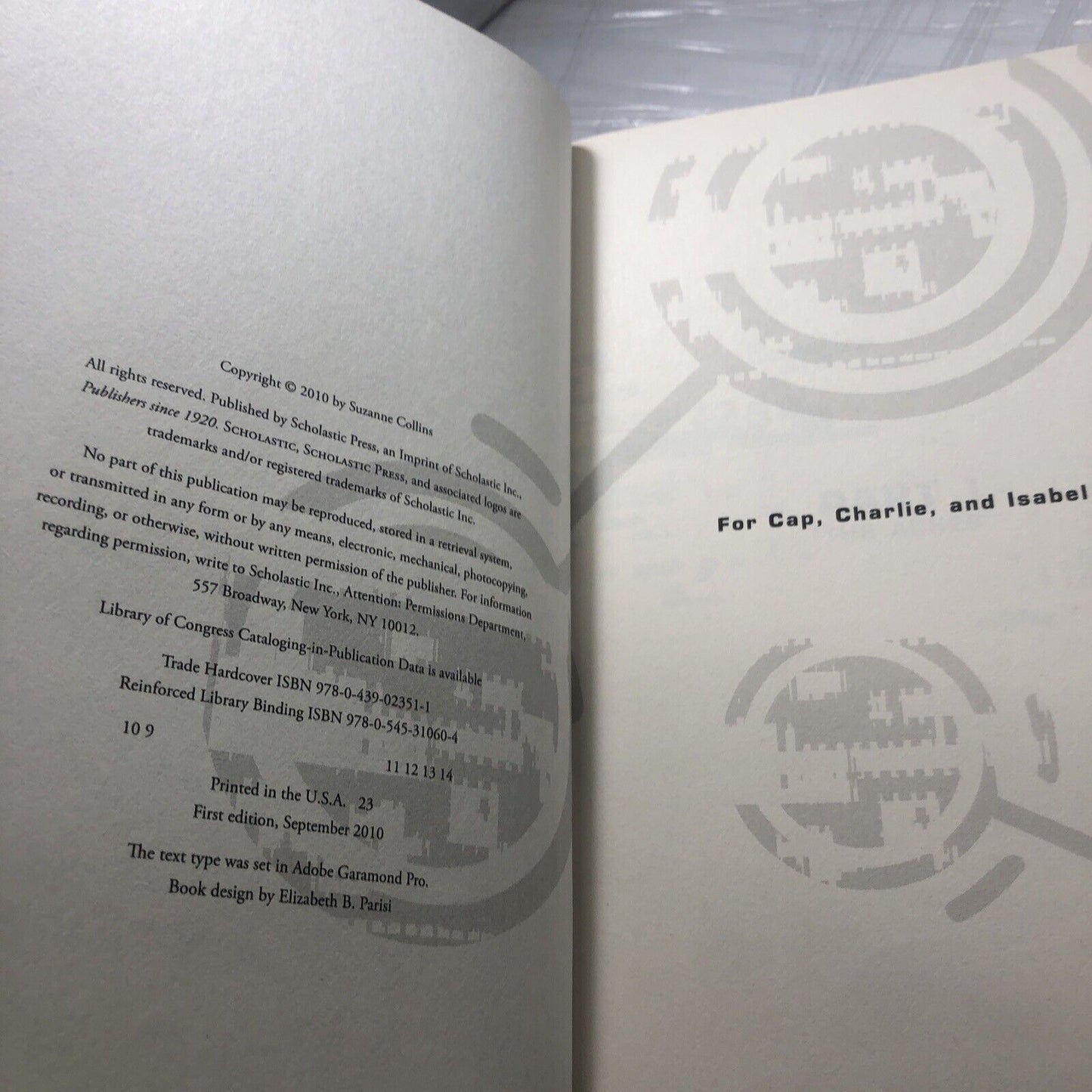 The Hunger Games:Catching Fire & Mocking Jay Suzanne Collins 2009-10 HC 1stEd