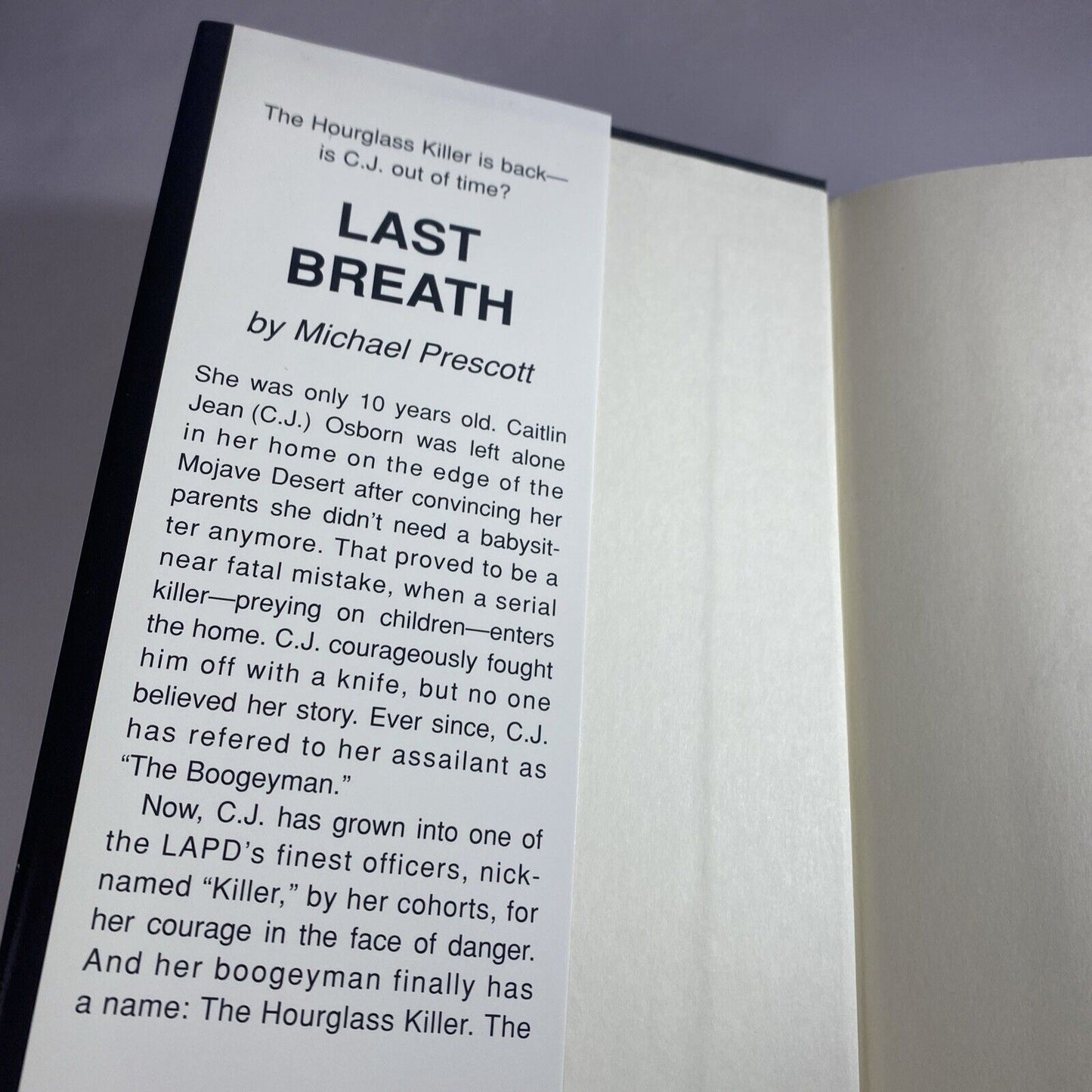 Last Breath by Michael Prescott (Hardcover) Book Club Edition