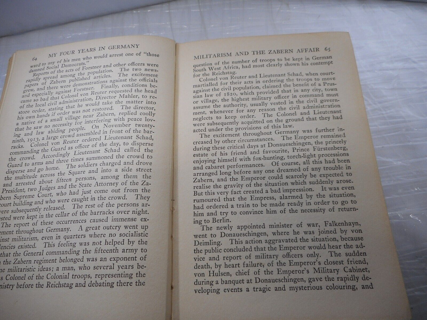 My Four Years In Germany By James W. Gerard 1917 Hardcover 1st Ed.