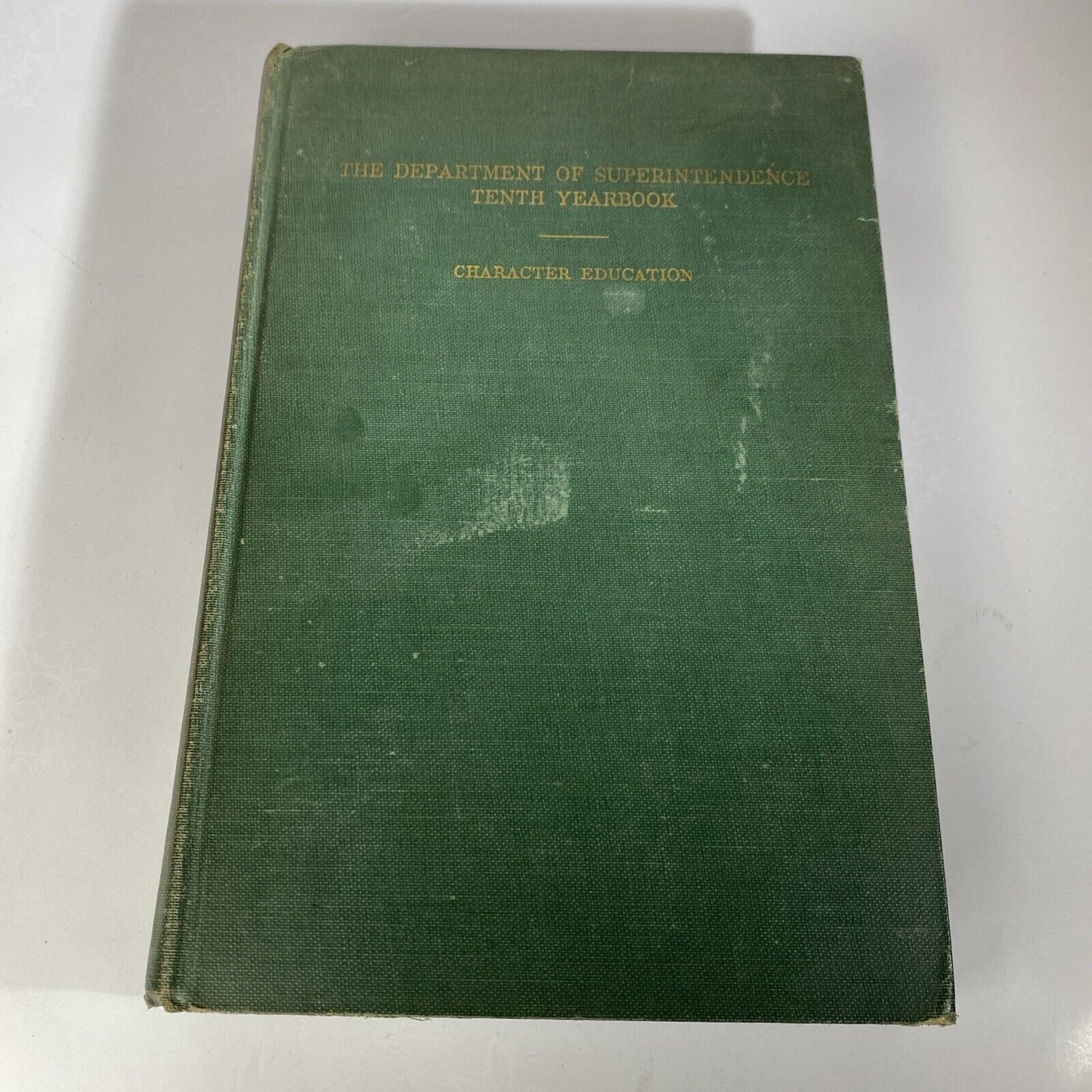 Antique The Department of Superintendence Tenth Yearbook 1932 Rare Antique Green