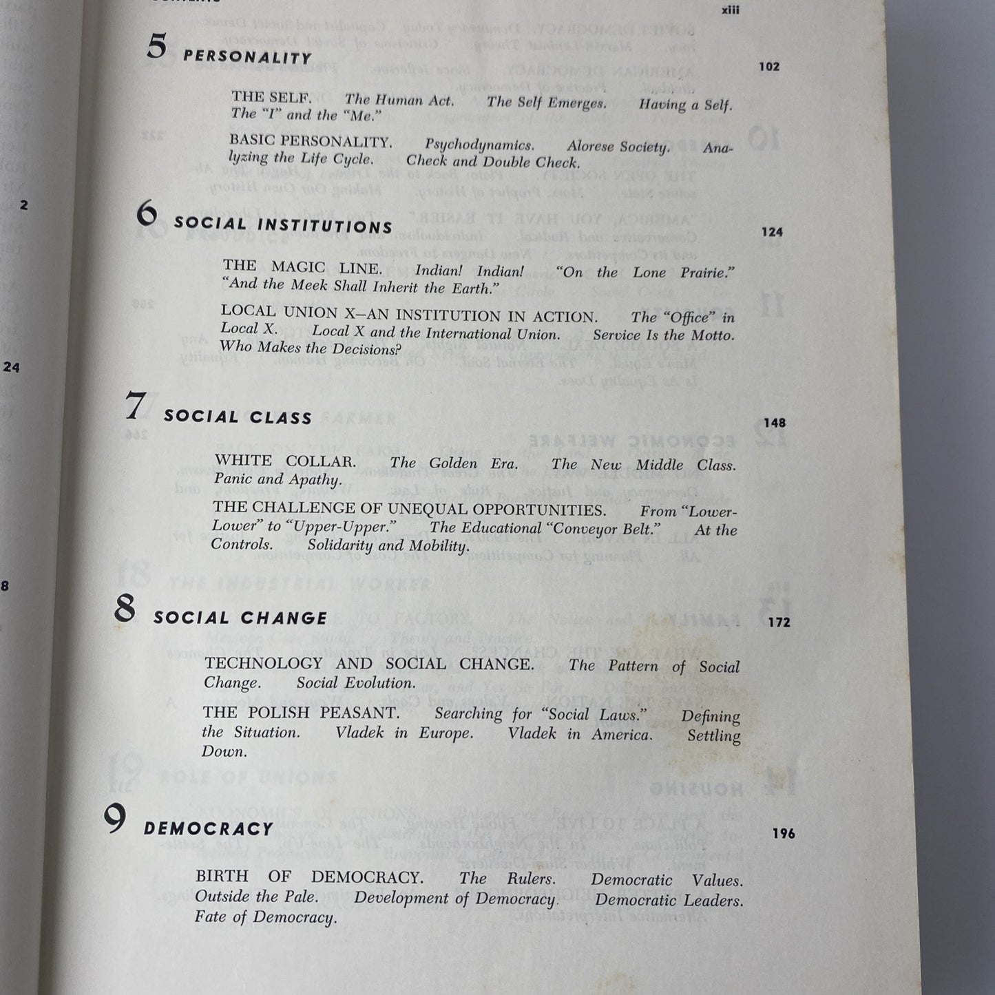 Vintage 60s Sociology History Textbook 1965 Society and Man 7th Edition