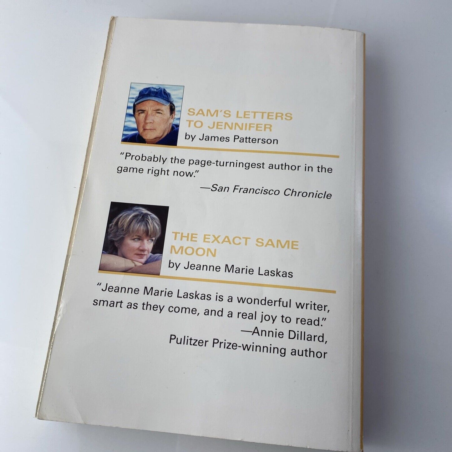 Sam's Letters to Jennifer by James Patterson And The Exact Same Moon Large Print