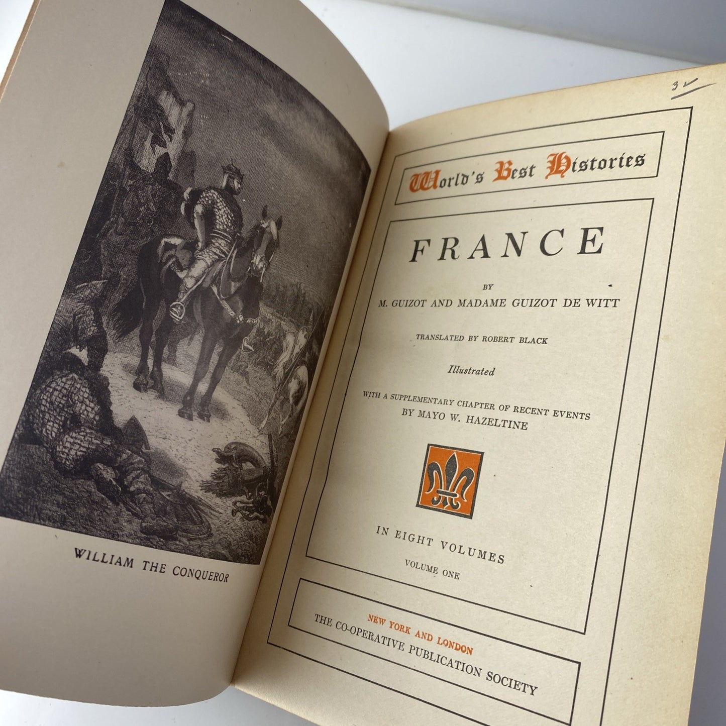 VTG Worlds Best Histories France M Guizot Madame Guizot De Witt Vol 7 HC Book