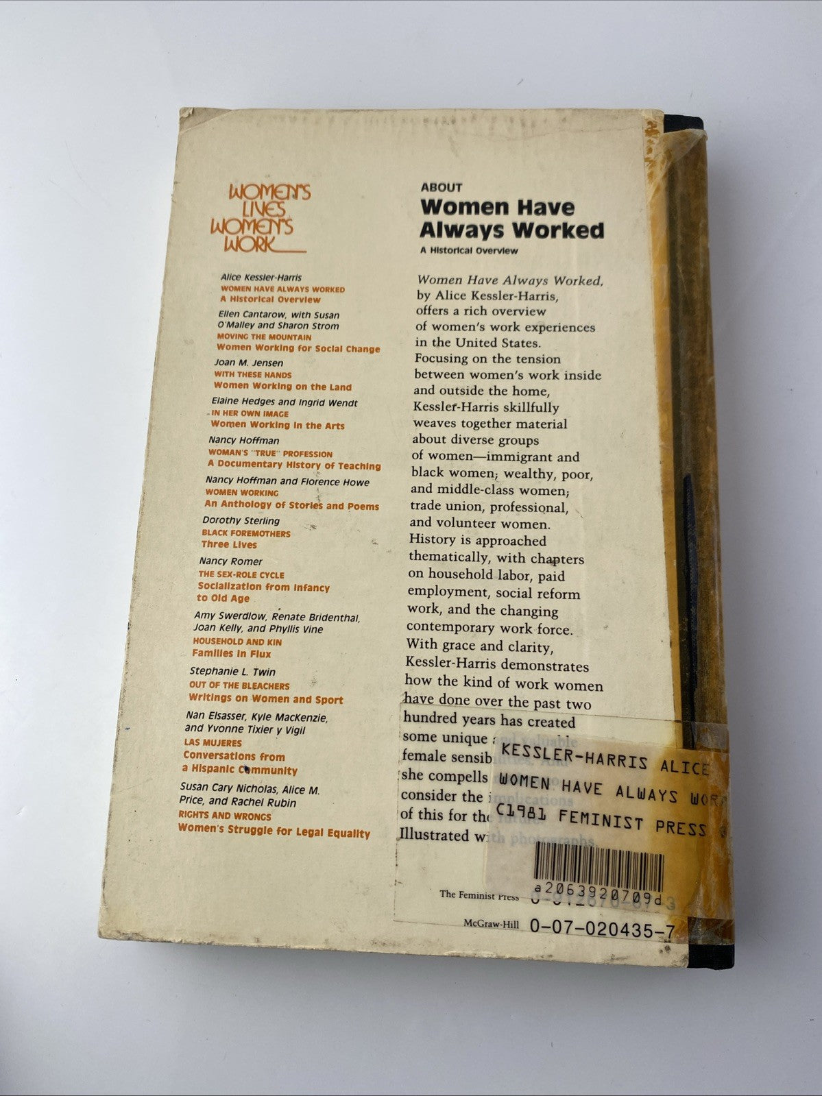 Rare Vintage Women Have Always Worked , A historical Overview by Alice Kessler