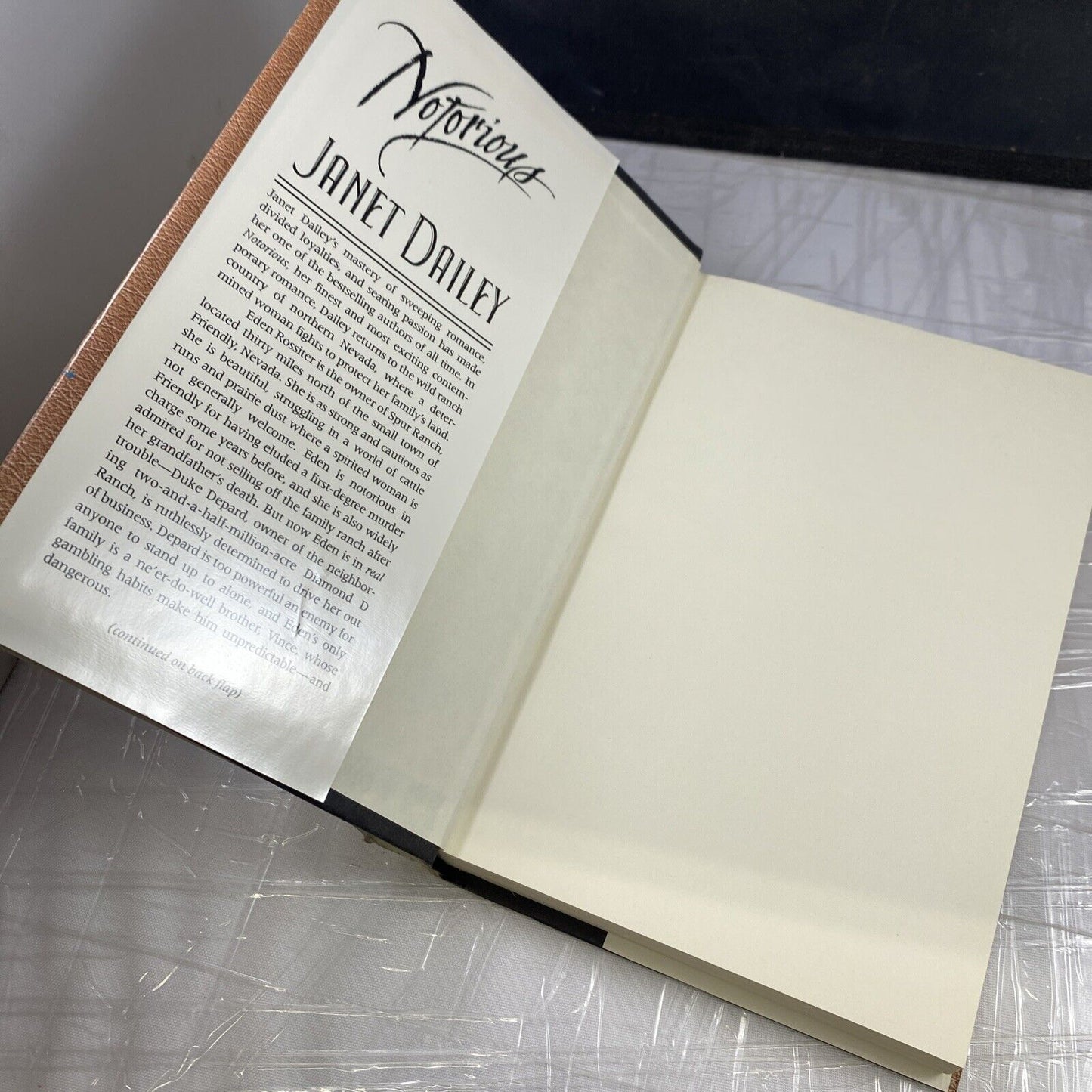 Notorious Janet Dailey Book Club Edition Vintage Romance Novel Very Good