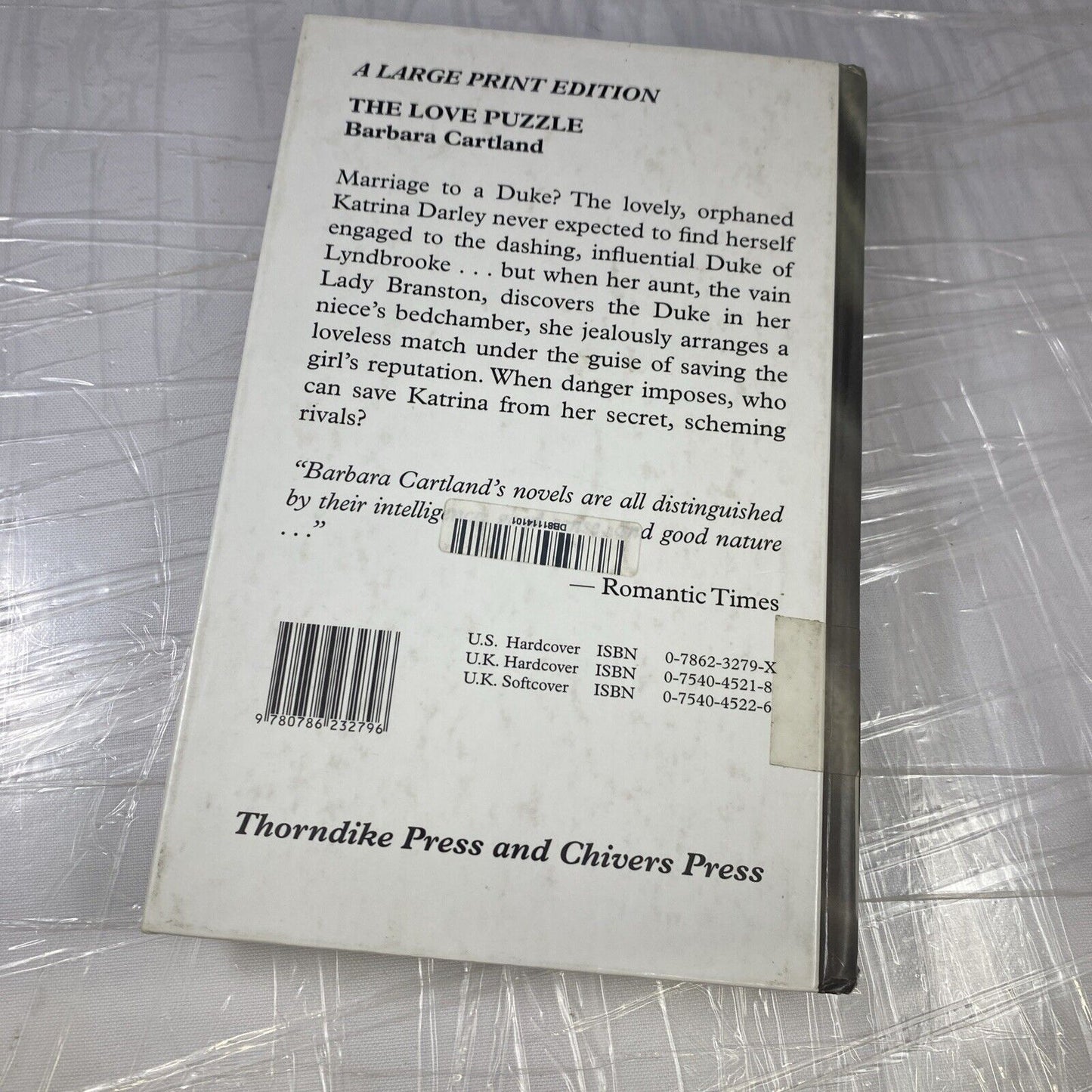 Love Puzzle (Camfield Novels of Love) - Paperback, by Cartland Barbara - Good