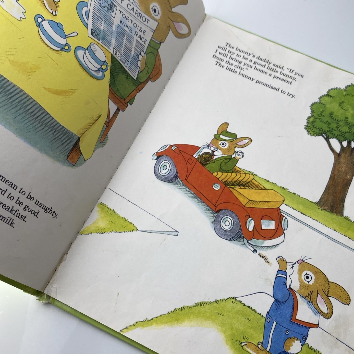 Vintage Richard Scarry's Naughty Bunny-A Big Golden Book- 1989 Hardcover
