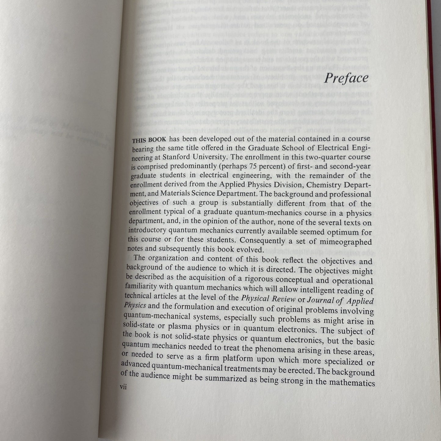 Basic Quantum Mechanics by Robert White 1966 Hardcover Book