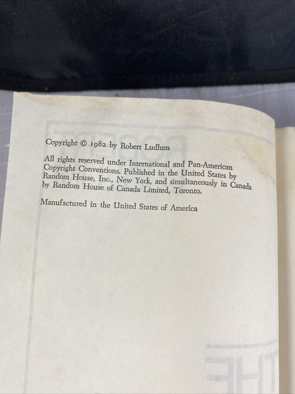 Robert Ludlum hardcover book.The Parsifal Mosaic .