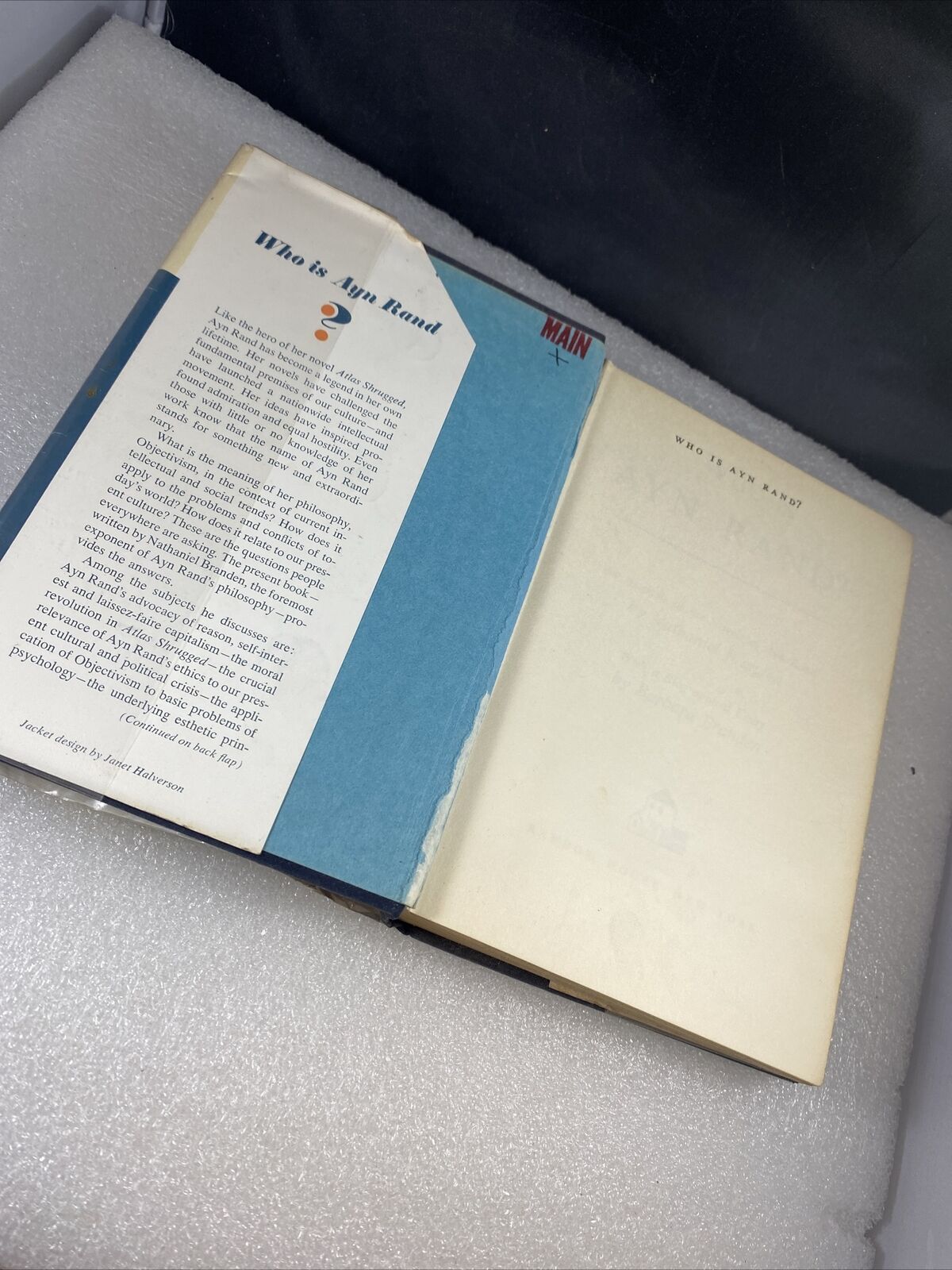 Who Is Ayn Rand By Nathaniel Branden, Vintage 60s Study Of Literature Ex Iibrary