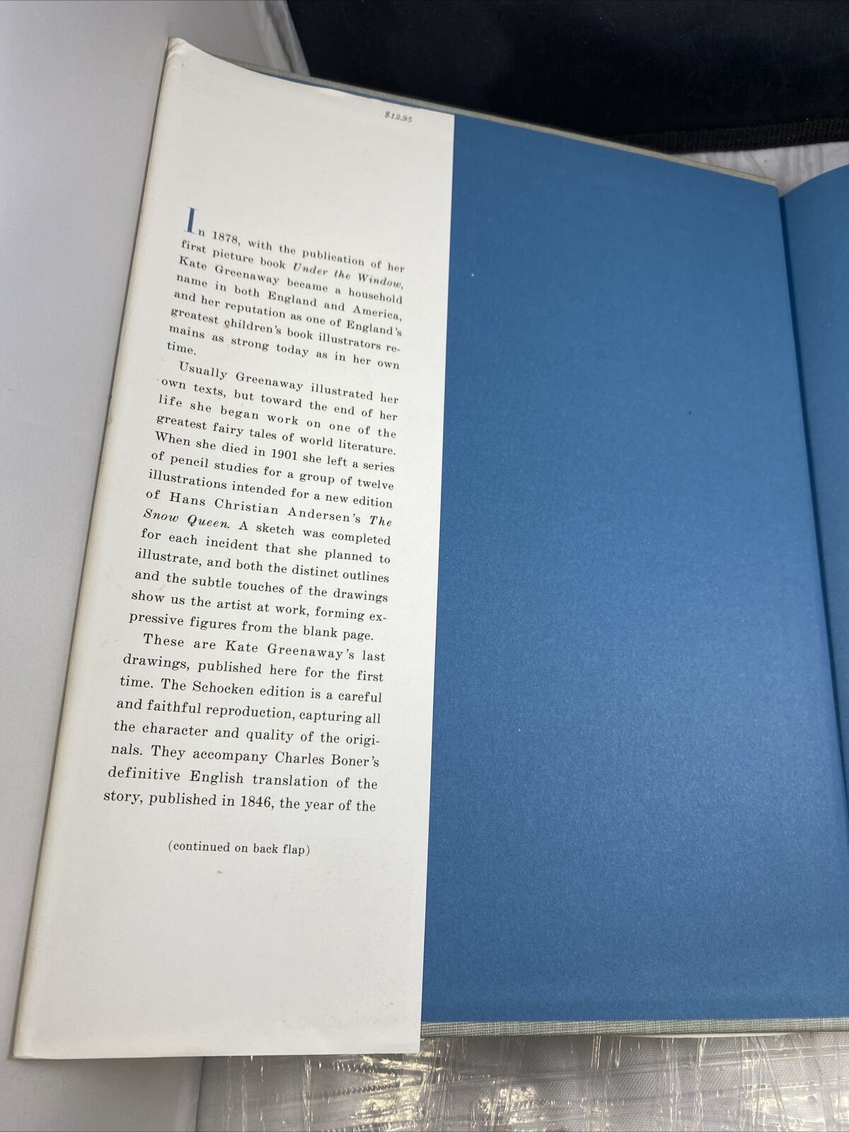 Kate Greenaway's Original Drawings for the Snow Queen by First Edition Art Book