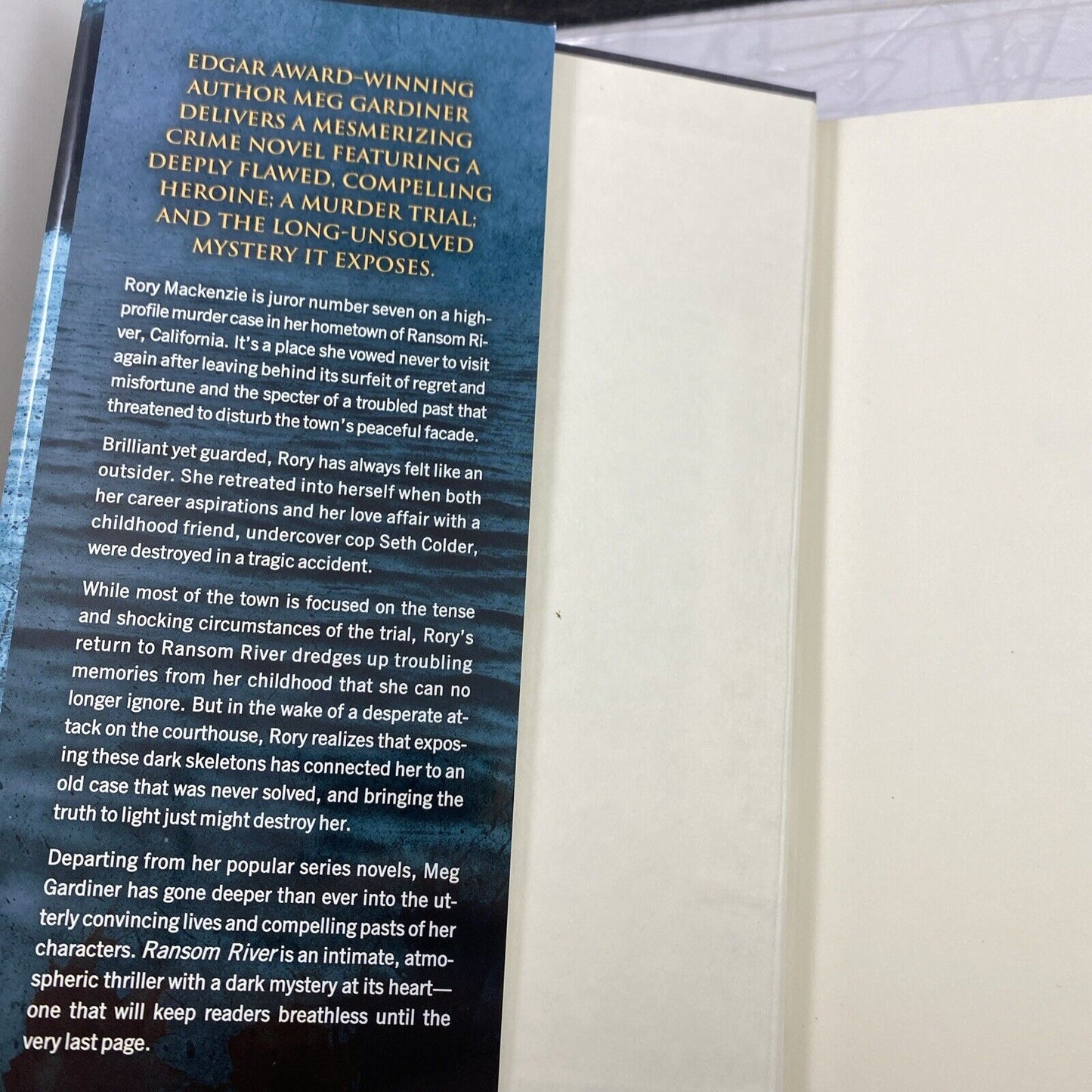 Ransom River Hardcover Meg Gardiner Dutton Book Club Edition Very Good Novel