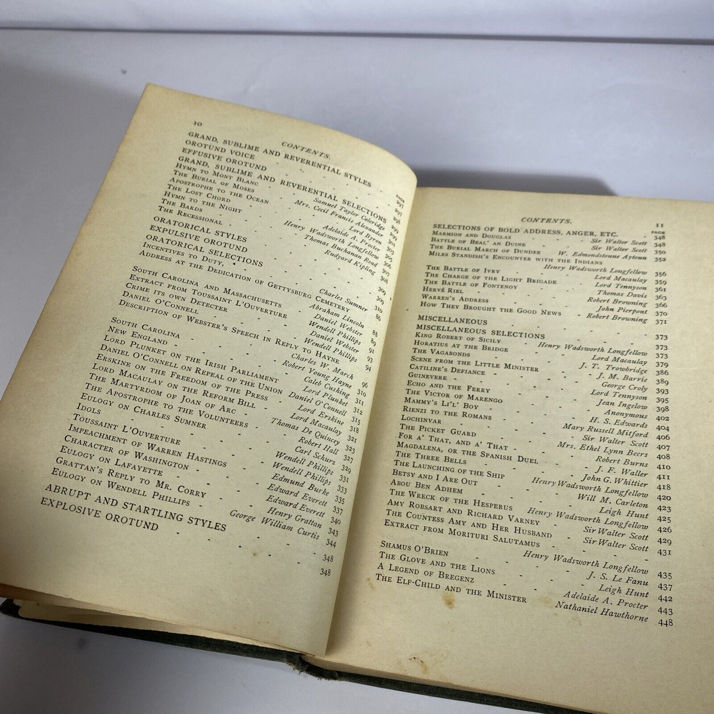 Choice Readings by Robert McLean Cumnock 1898 Antique Entertaining Textbook Rare
