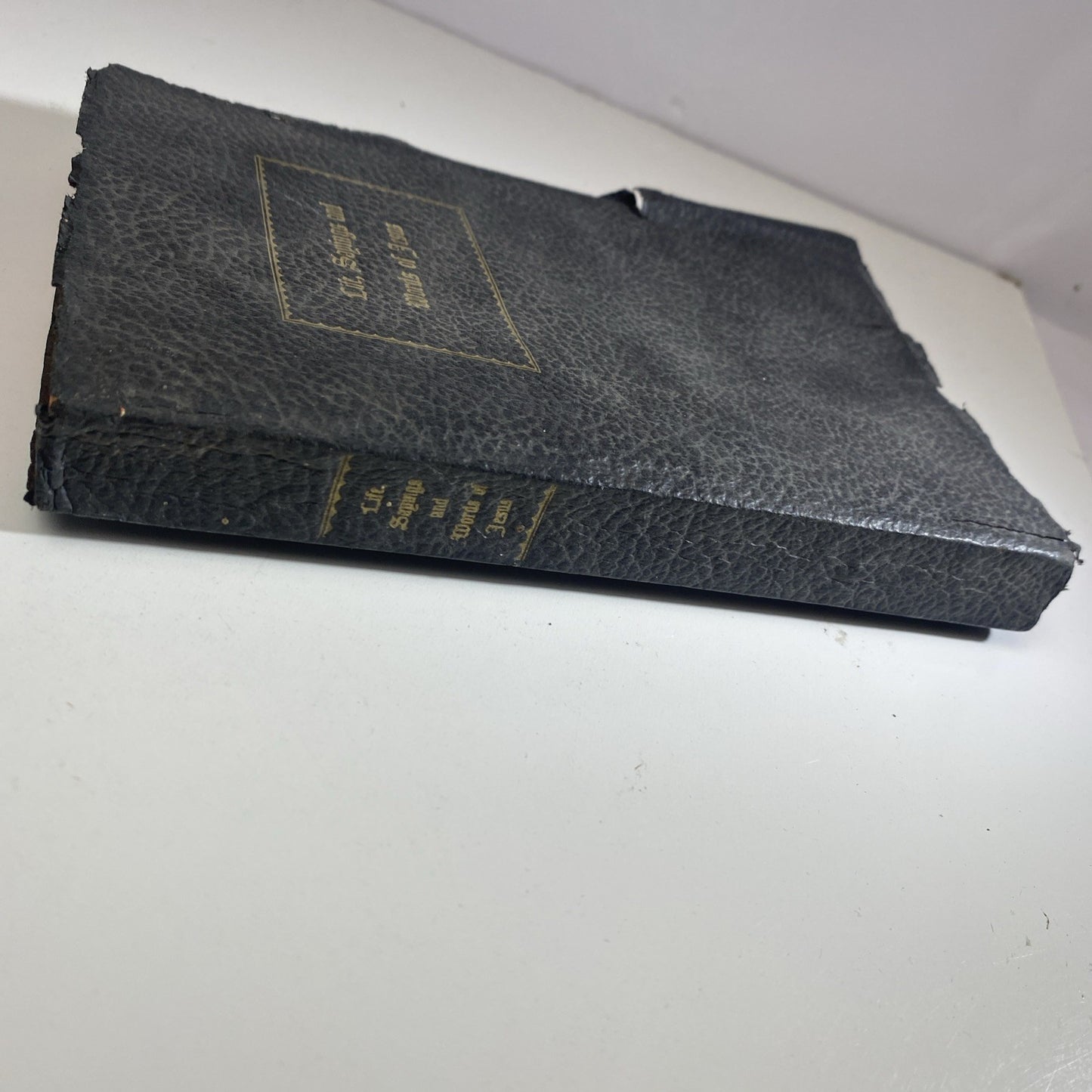 Vintage 1940 Book Life Sayings and Words of Jesus W/ Dried Flowers Christian