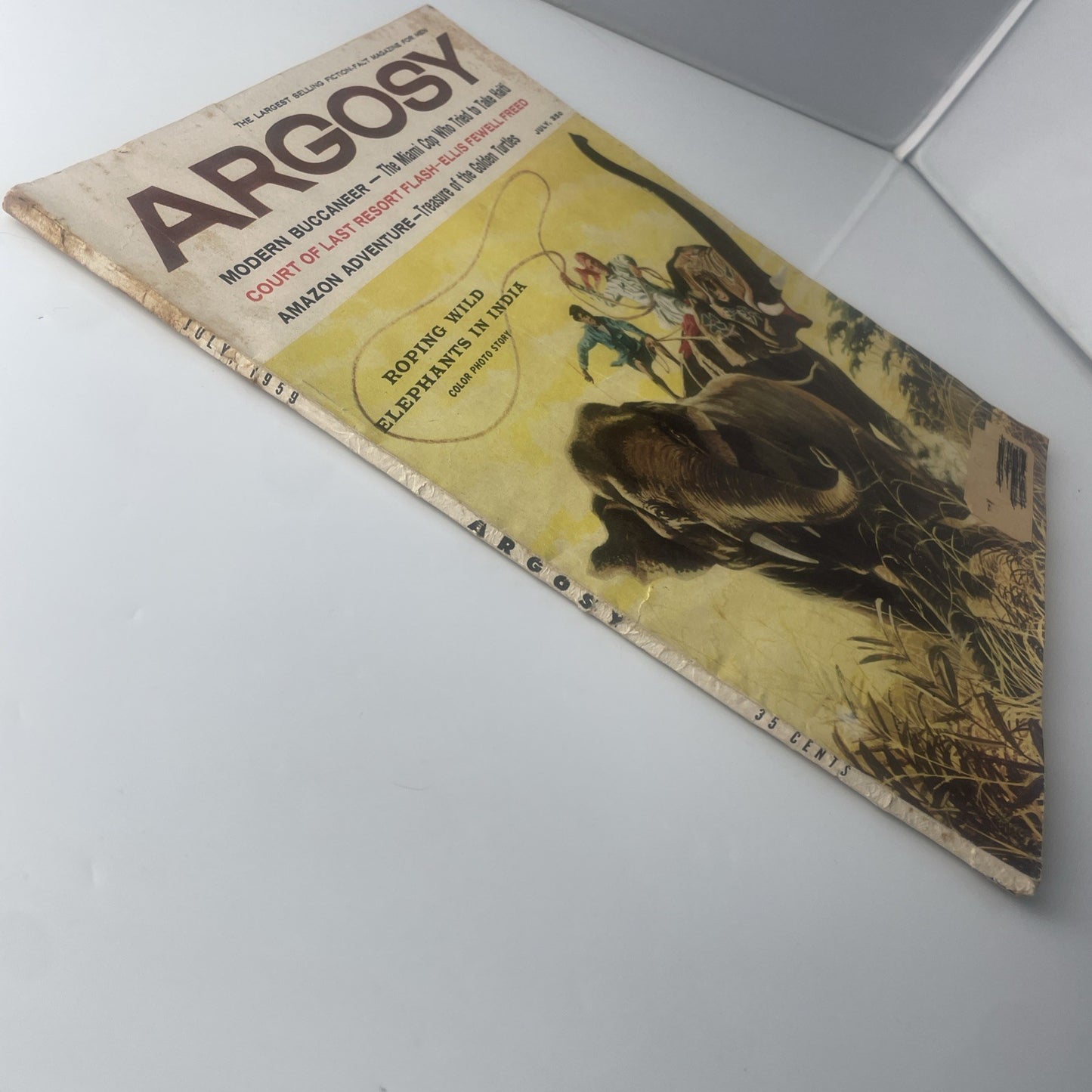 Vintage 50s Mens History Argosy Magazine July 1959 Good Condition