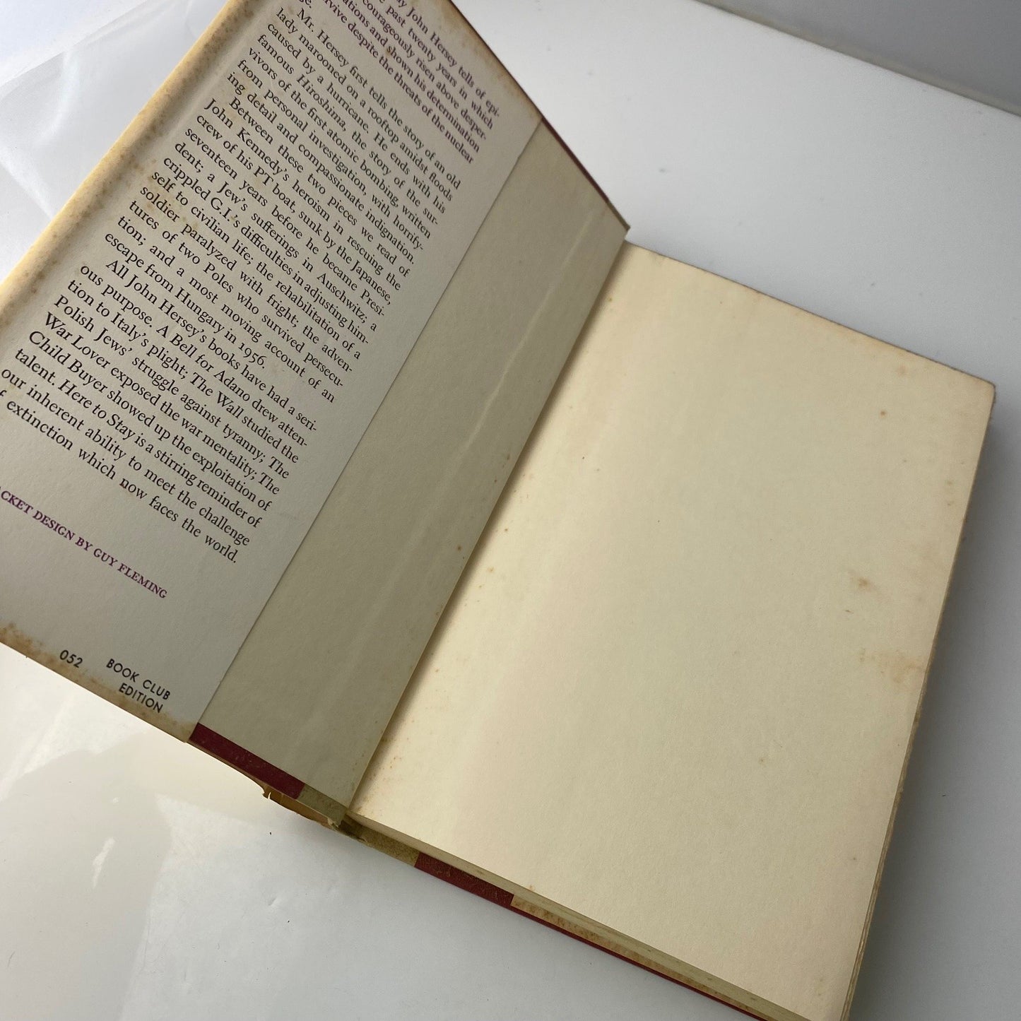 Here to Stay John Hersey 1963 First Edition Studies Human Tenacity Knopf