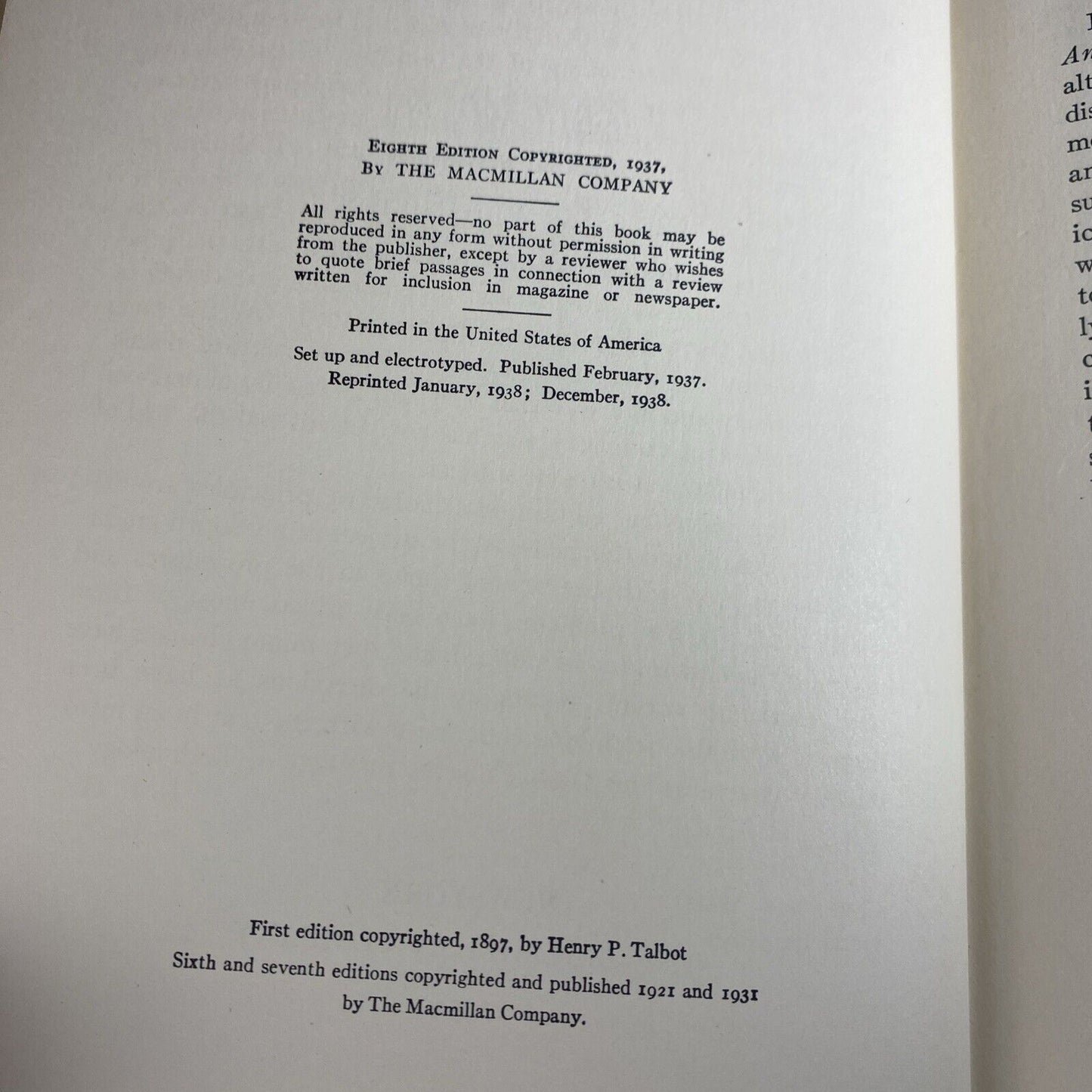Talbot's Quantitative Chemical Analysis by Leicester F. Hamilton 1930s Textbook
