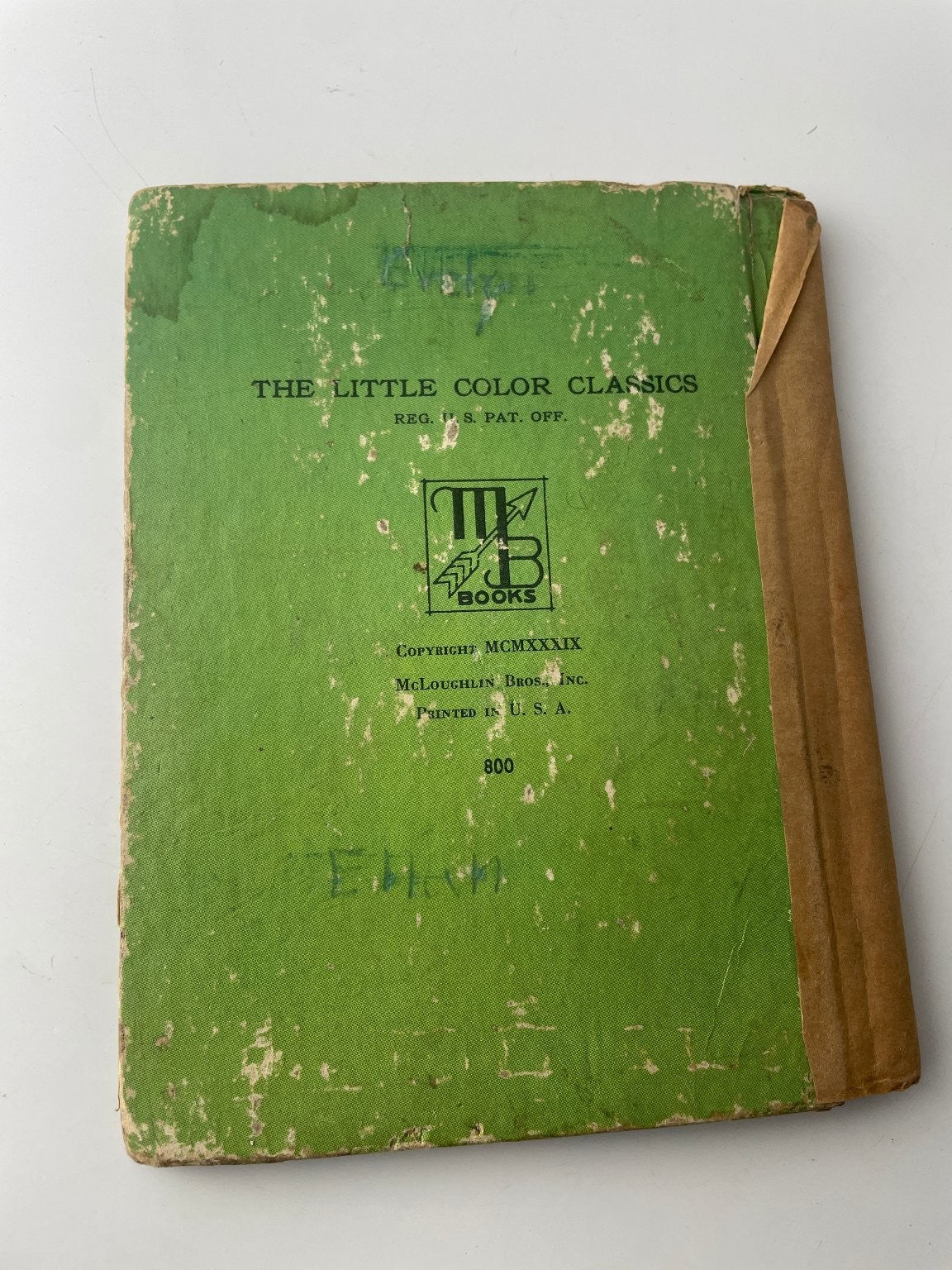 Adventures of Peter Rabbit McLoughlin Bros 1939 Little Color Classics