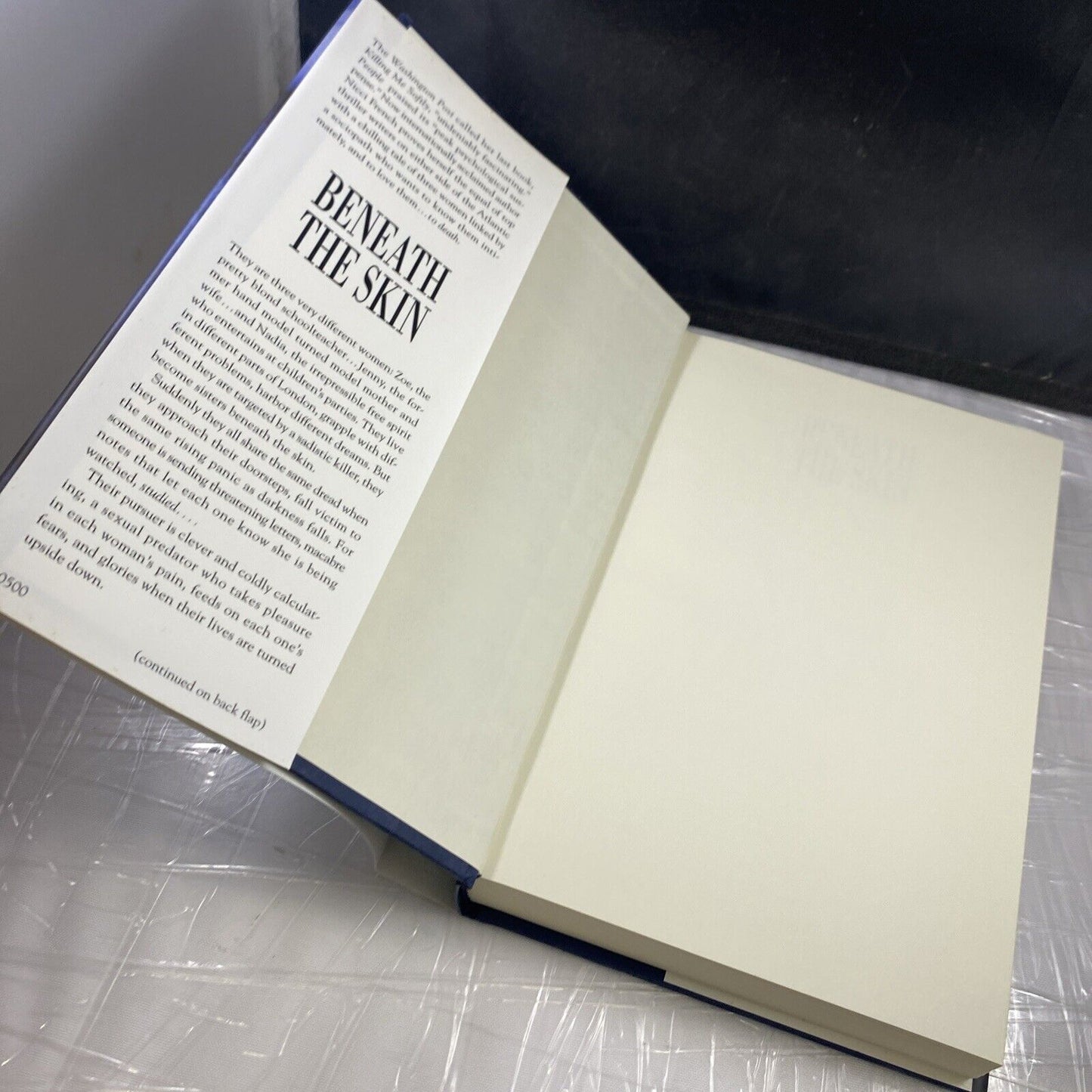 Nicci French Beneath The Skin Hard Cover DJ Very Good First Print