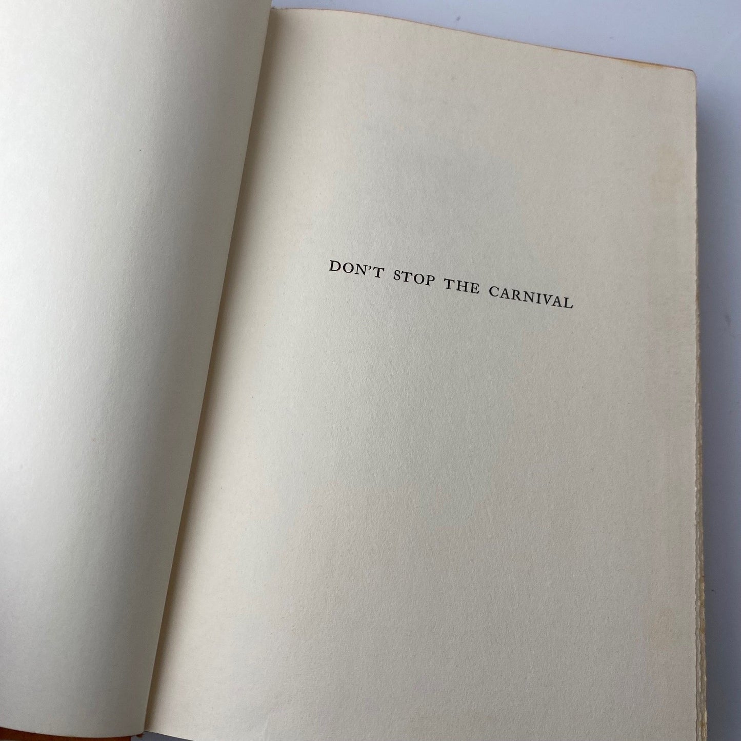 Don't Stop The Carnival Herman Wouk 1965 Book Club Edition Fiction Doubleday