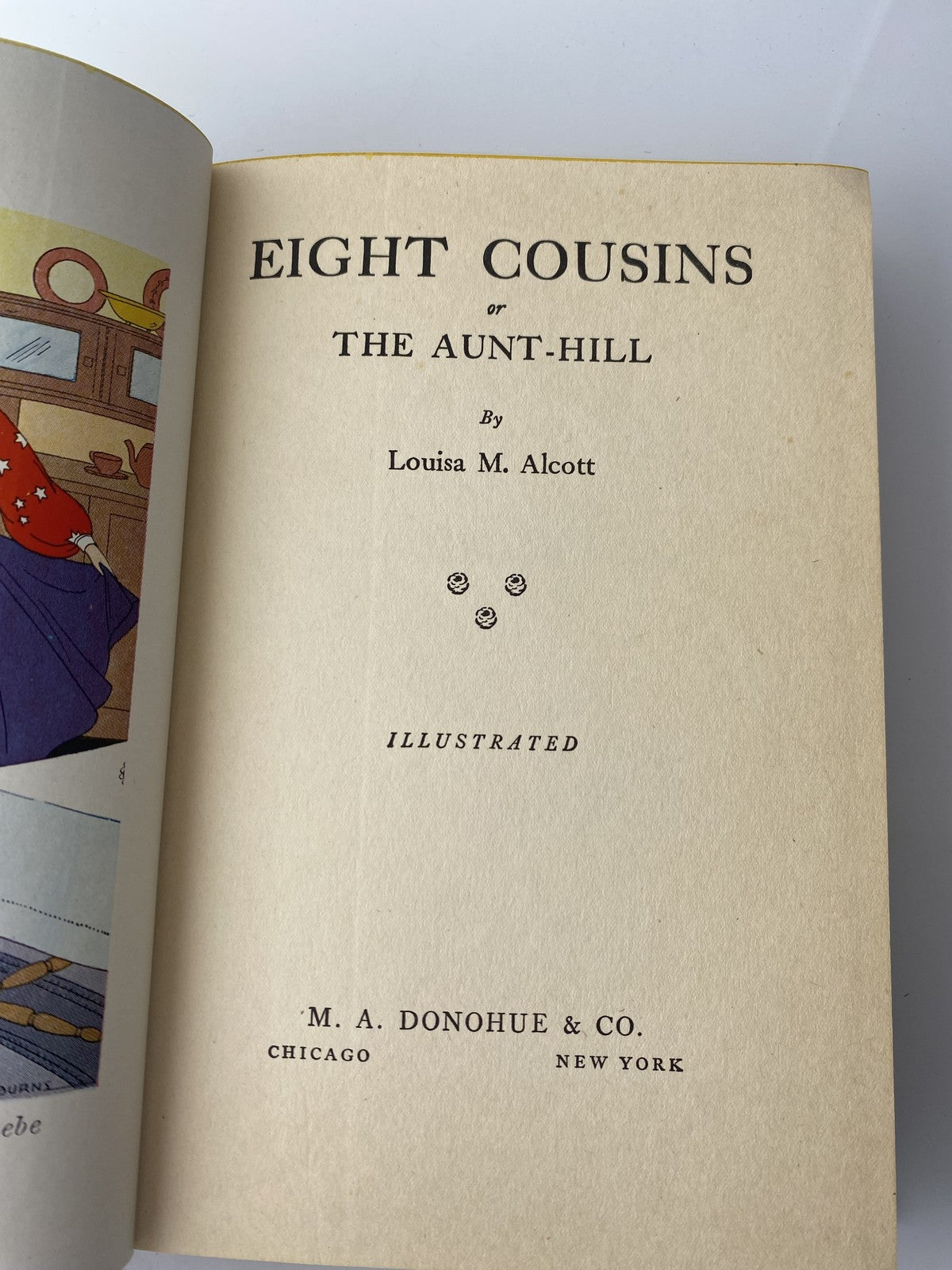 Vintage Eight Cousins Louisa May Alcott Golden Days Illustrated Hardcover 1930s