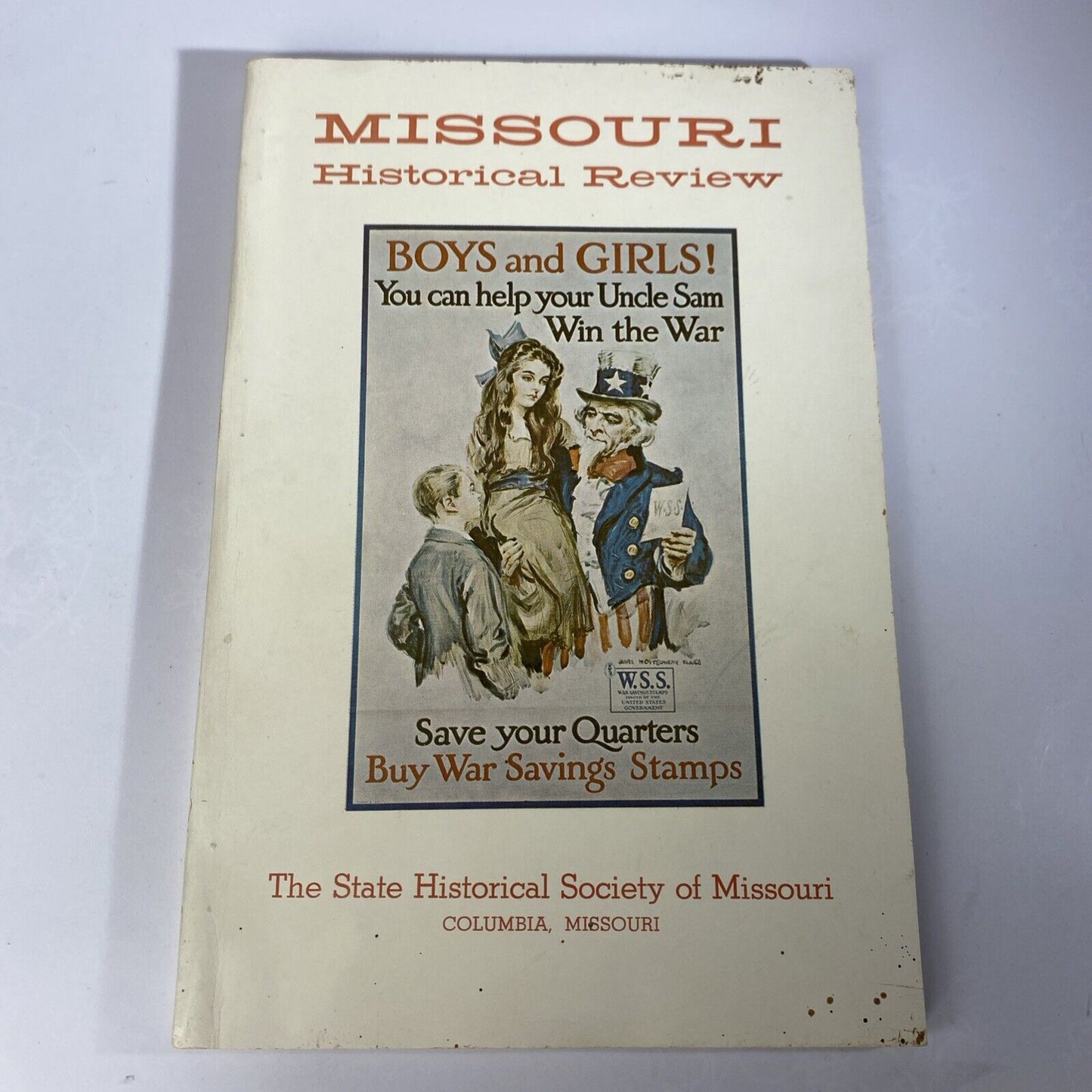 Missouri Historical Review Magazine October 1971 Vintage MO Magazine patriotic