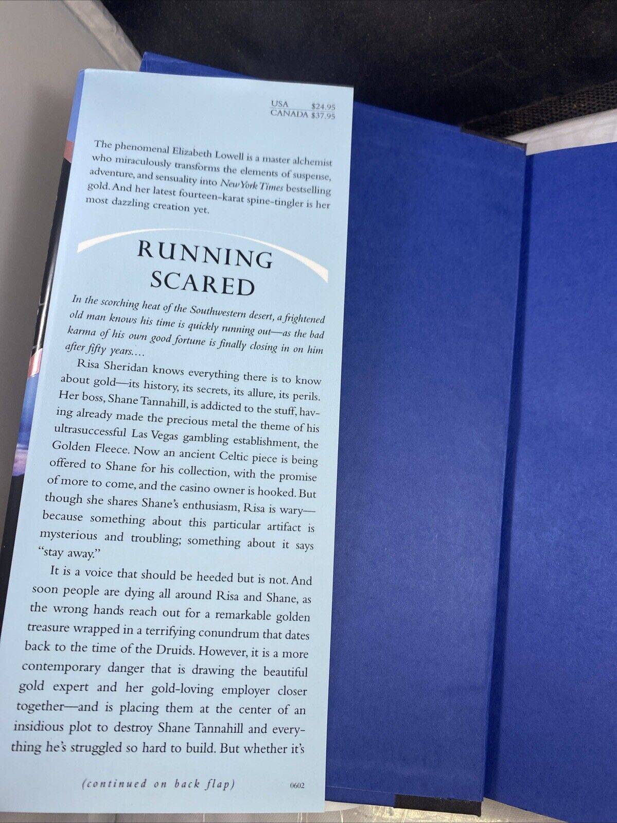 Running Scared 1st Print - hardcover, Elizabeth Lowell, 0060198761 VERY GOOD