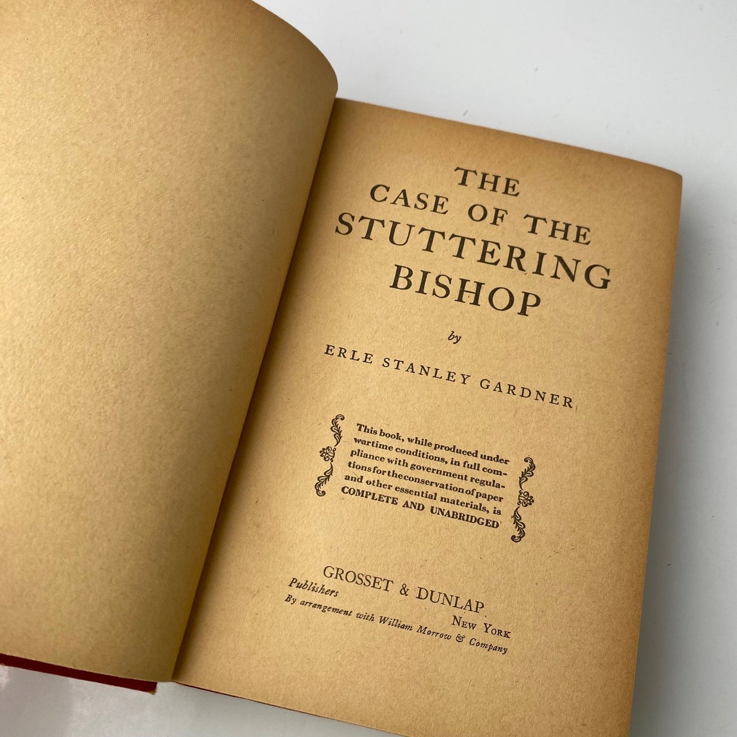 The Case of the Stuttering Bishop Erle Stanley Gardner 1936 Grosset Dunlap