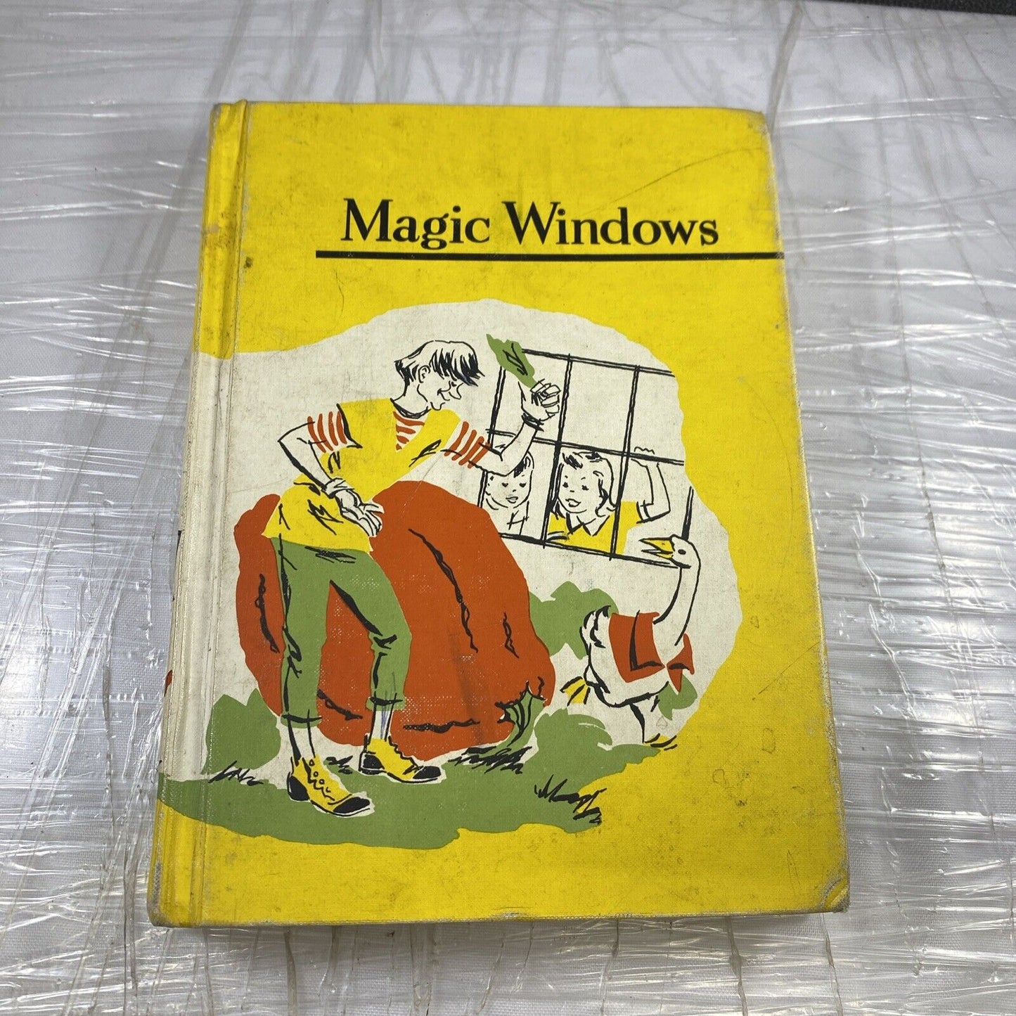 Magic Windows Sheldon Basic Reading Allyn & Bacon 1957 HC Vintage 50s Worn Old
