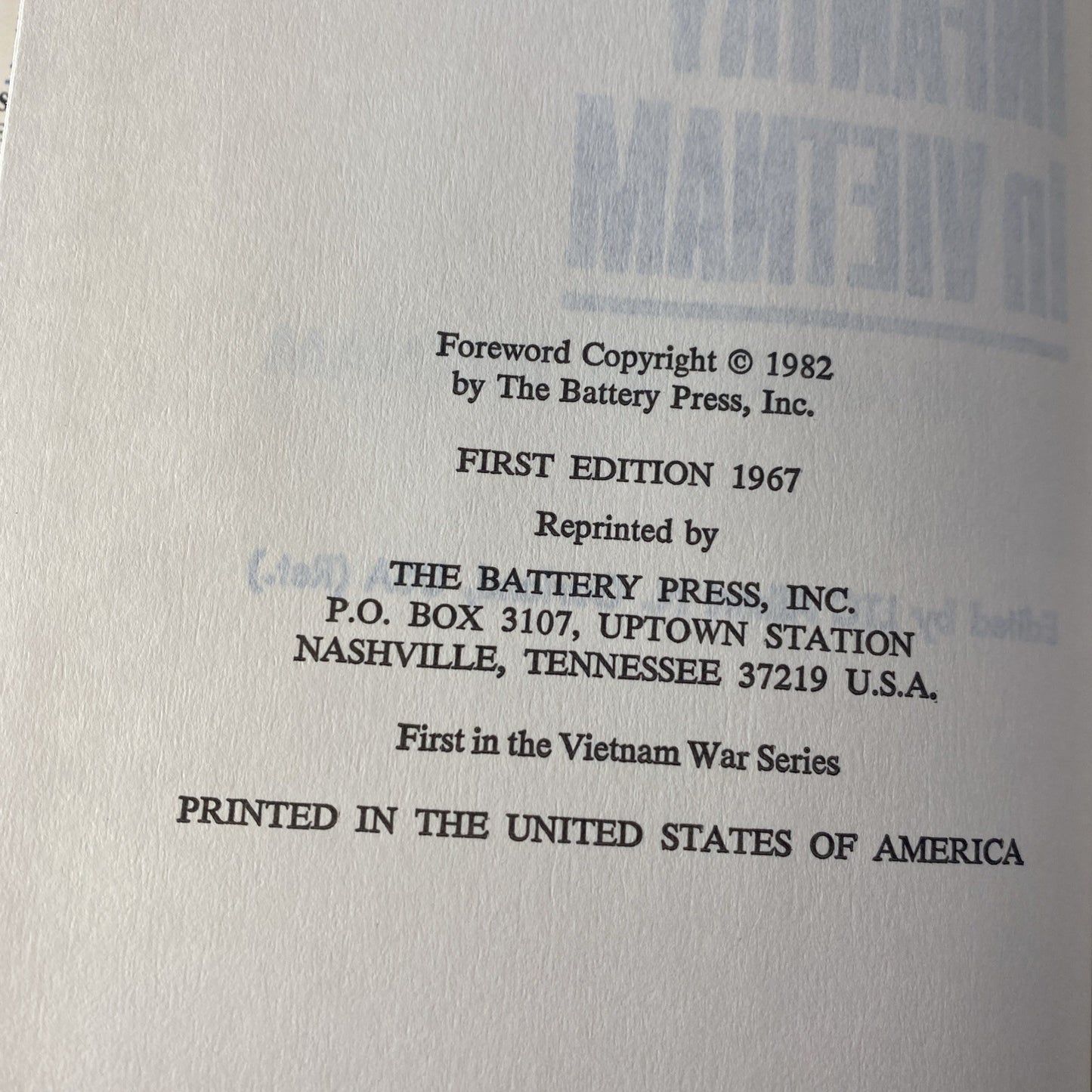 Military History Infantry In Vietnam Albert Garland 1982 Illustrated Hardcover