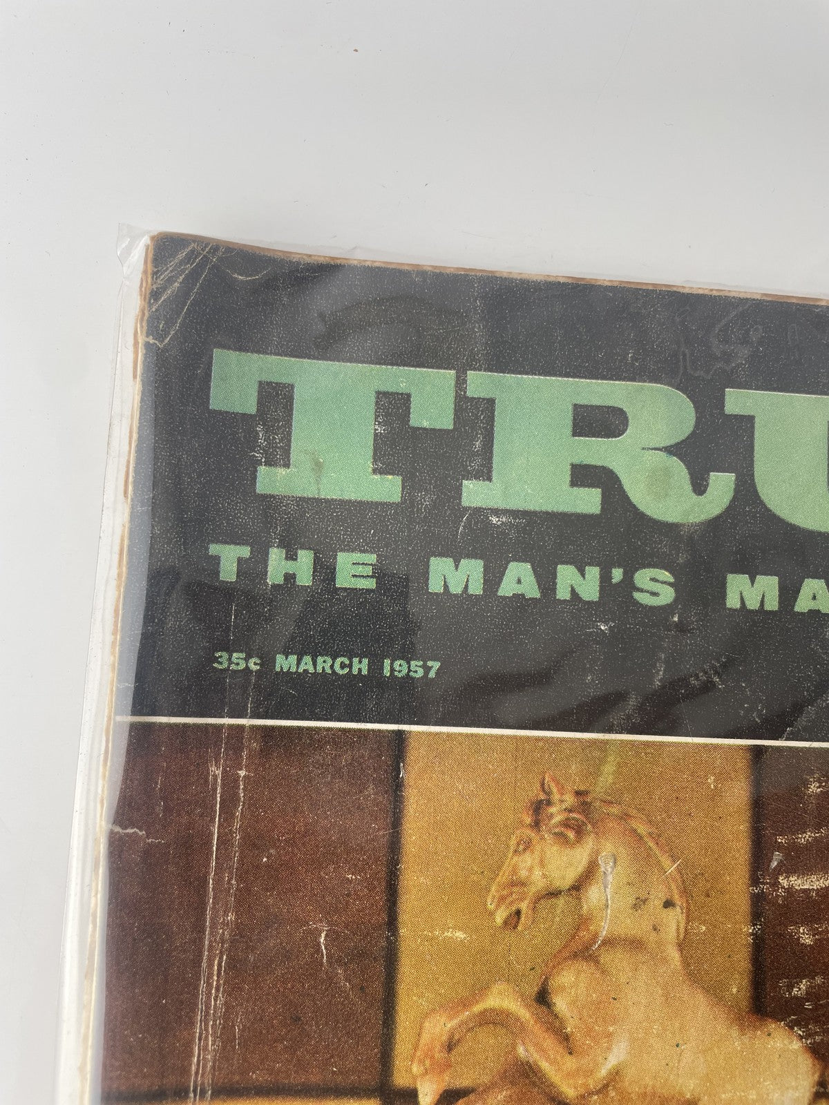Vintage True The Man's Magazine March 1957 Chess Cover Fawcett Mens Stories Rare