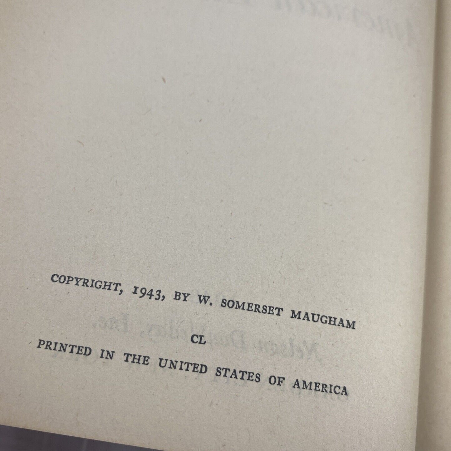 GREAT MODERN READING W. Somerset Maugham Vintage 40s Literature Short Stories