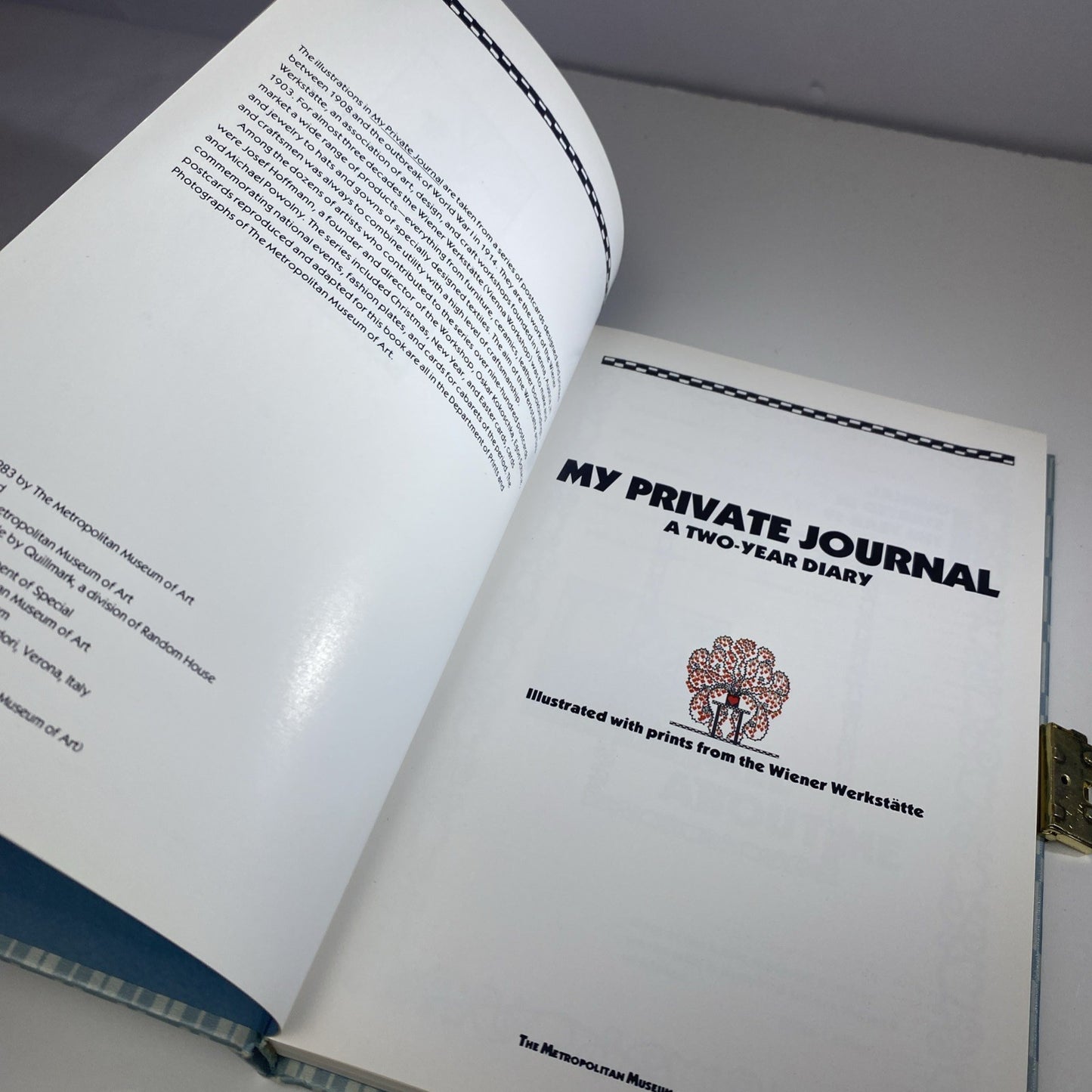 Vintage 1984 My Private Journal The Metropolitan Museum Of Art Read Desc Nice!