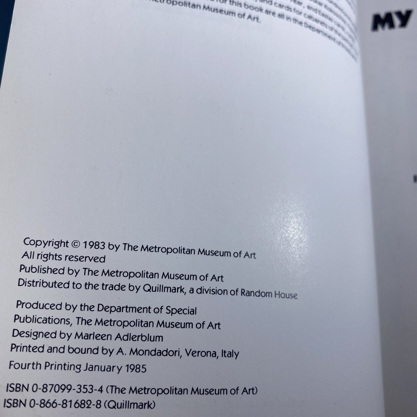 Vintage 1984 My Private Journal The Metropolitan Museum Of Art Read Desc Nice!