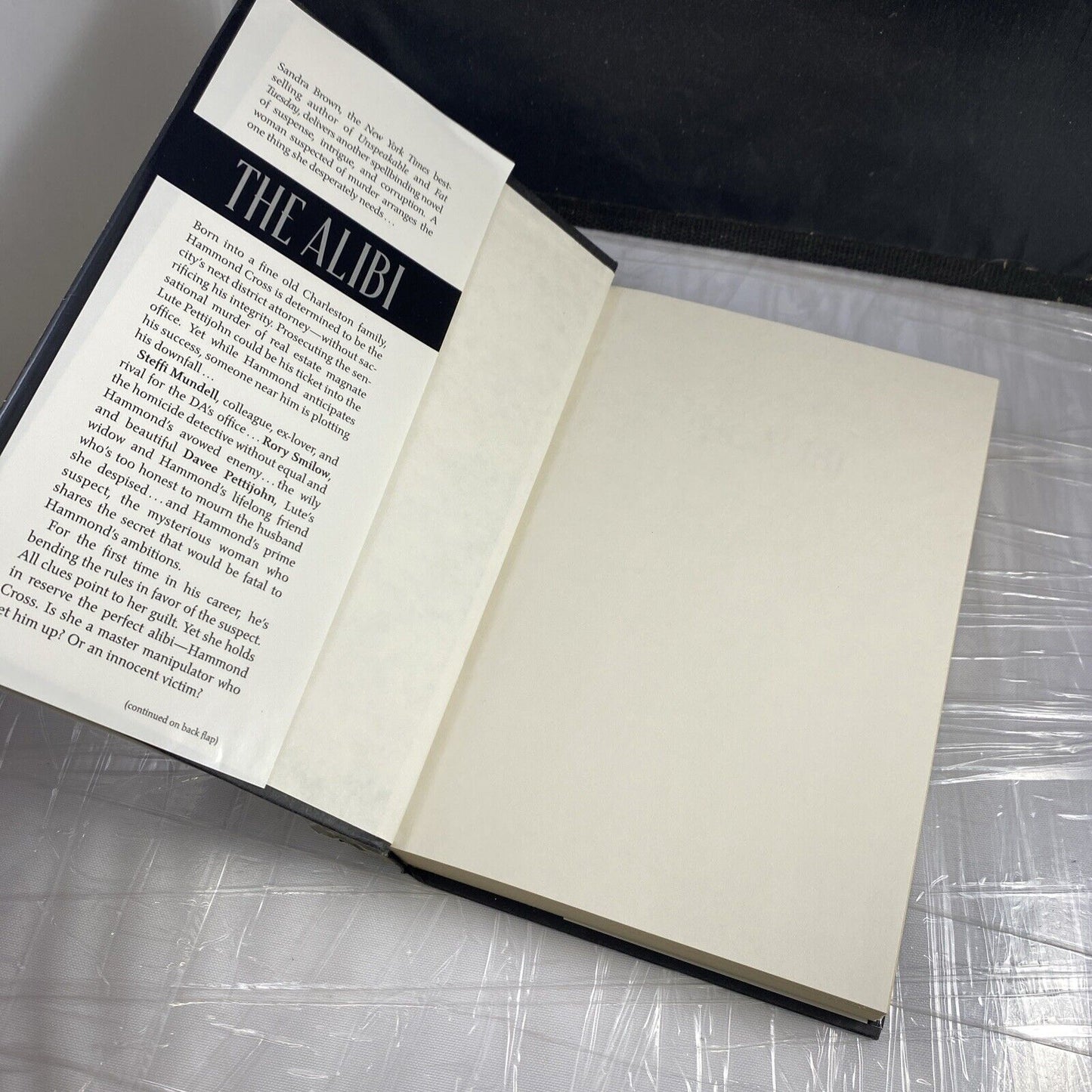 The Alibi Hardcover Book By Sandra Brown 1999 Thriller Mystery Suspense Fiction