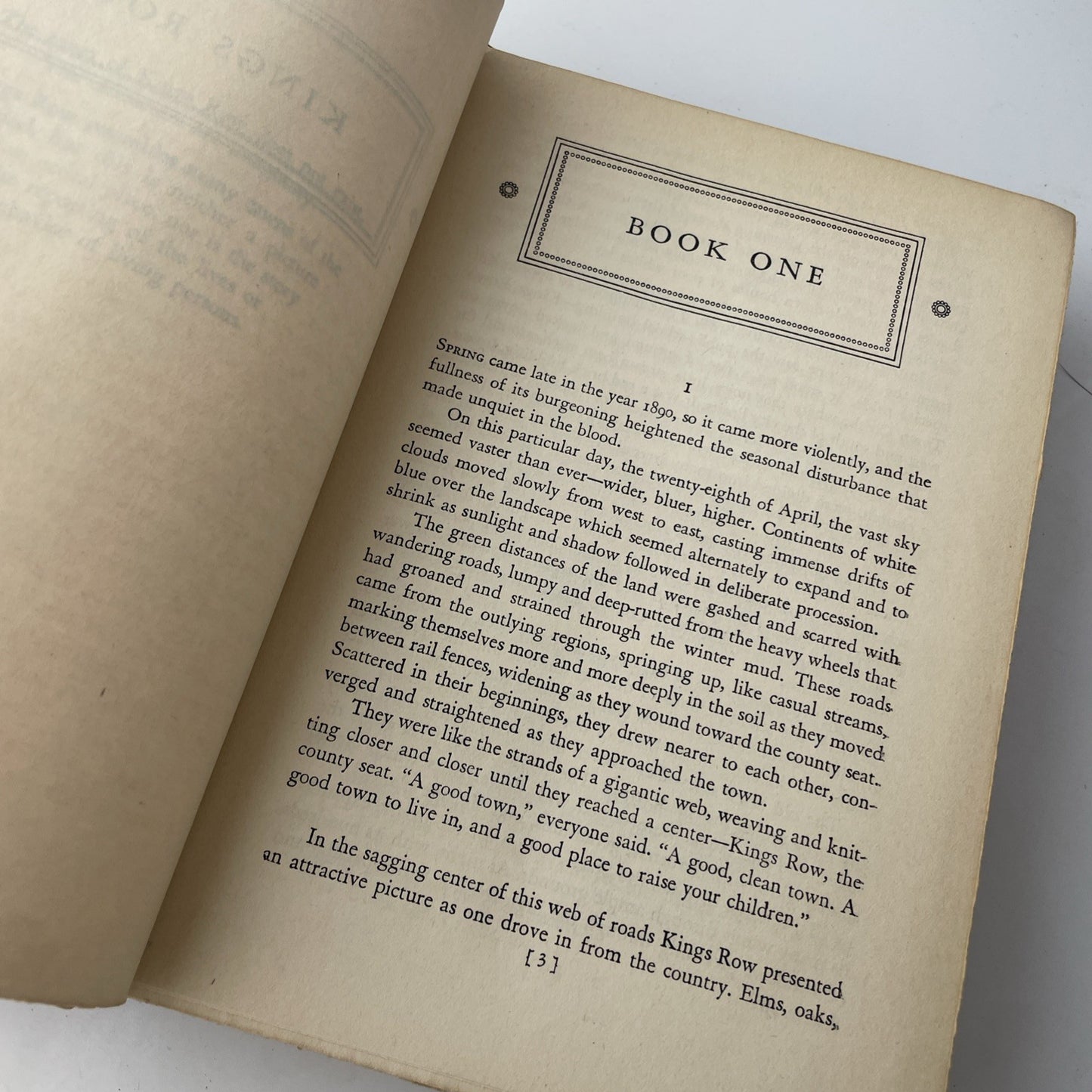 Vintage 40s Literature kings row henry bellamann 1940 Hardcover Book