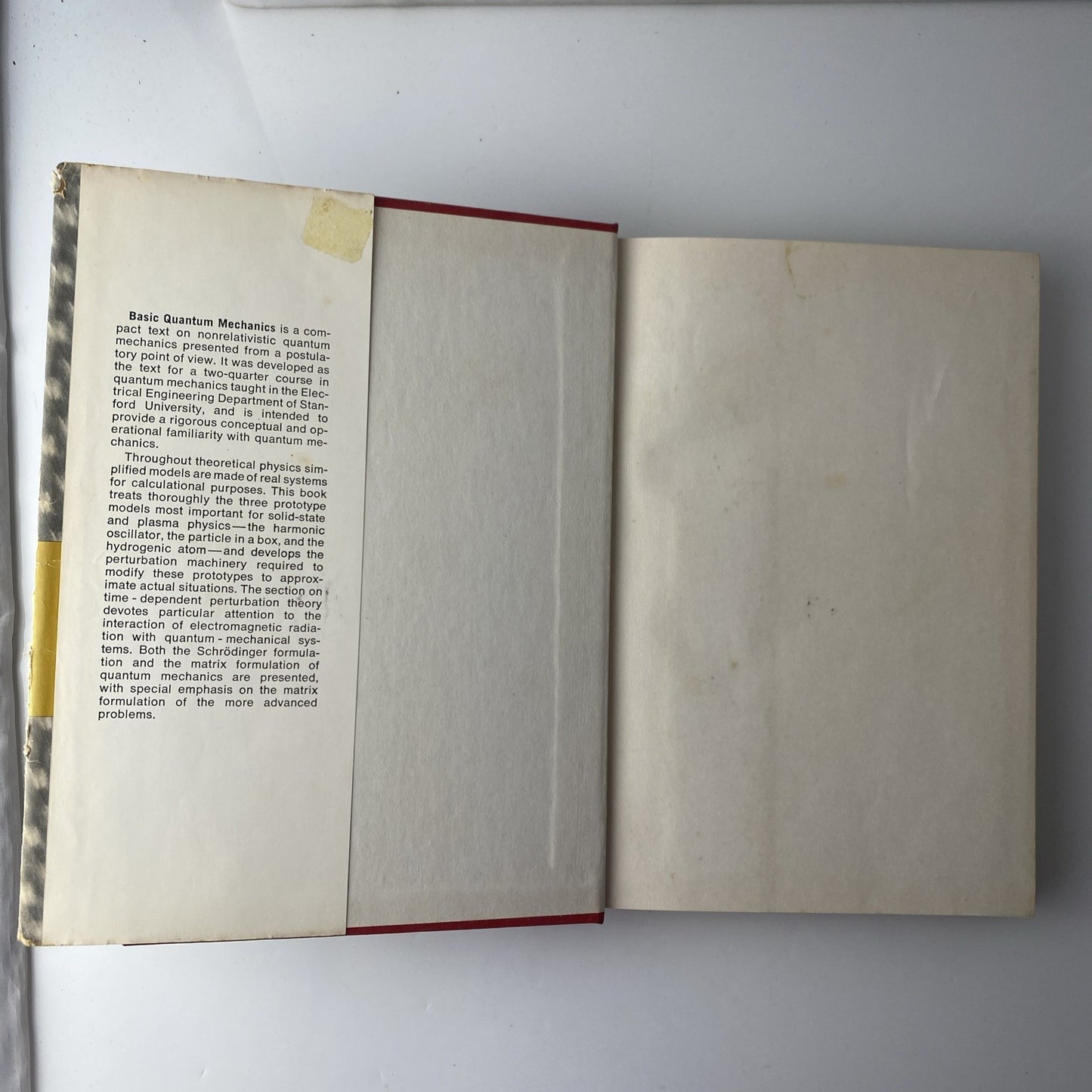 Basic Quantum Mechanics by Robert White 1966 Hardcover Book