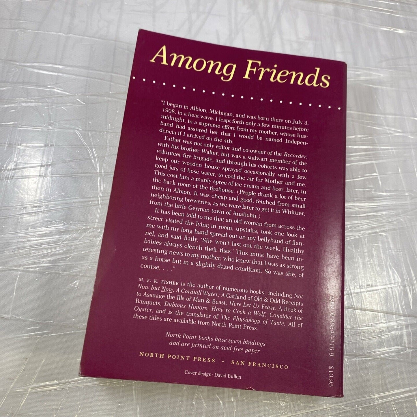 Among Friends by M. F. K. Fisher (1982, Trade Paperback See Pics! Rare Hist Fict